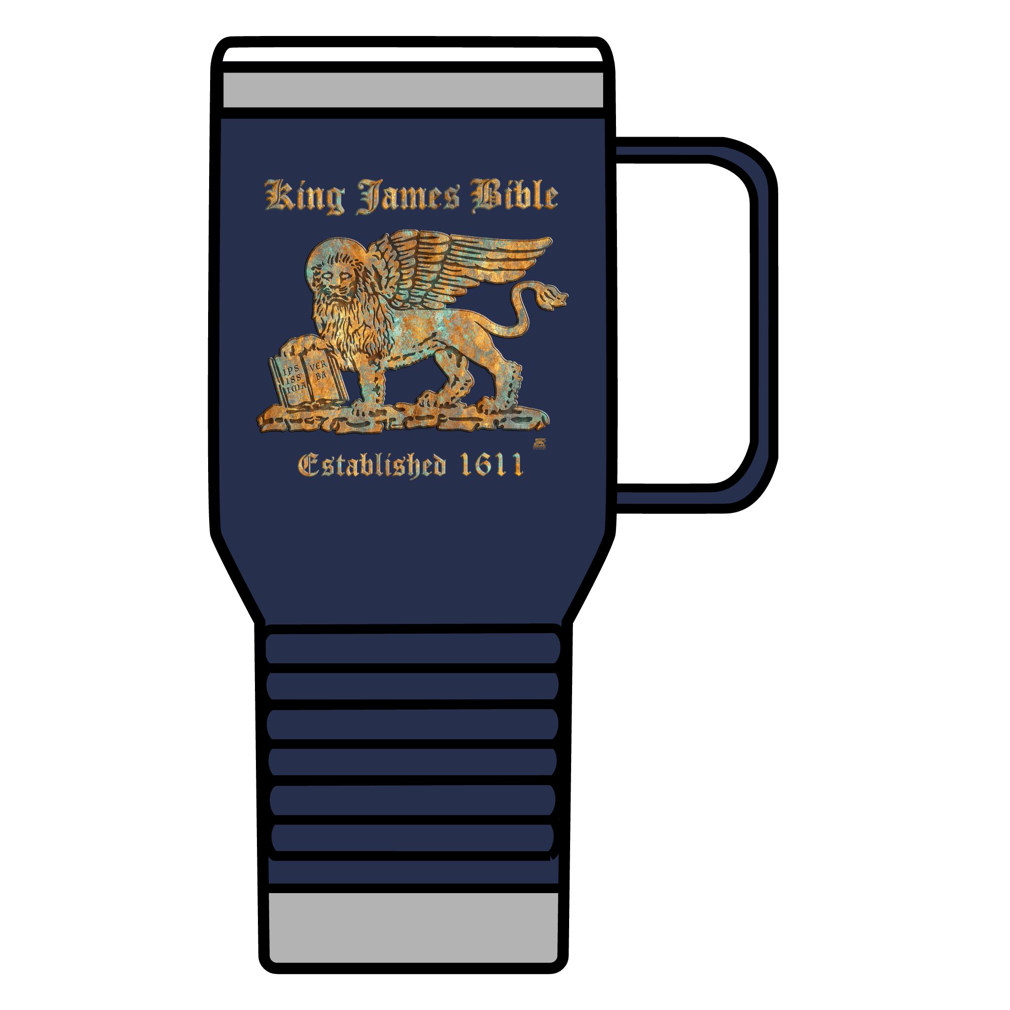 King James Bible Gold Lion Christian Tumbler 20oz - KJV Tumbler 11 King James Bible Gold Lion Christian Tumbler 20oz - KJV Tumbler - Image 11