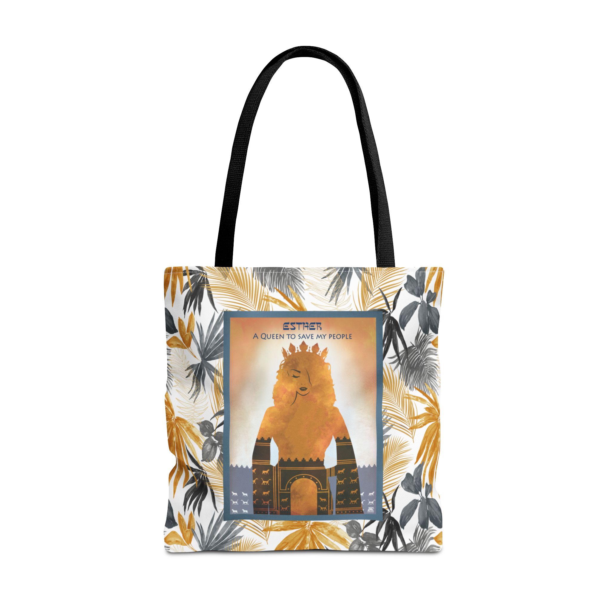 Esther, A Queen to Save My People Christian Tote Bag - Inspirational Faith Tote Bag 1 Esther, A Queen to Save My People Christian Tote Bag - Inspirational Faith Tote Bag