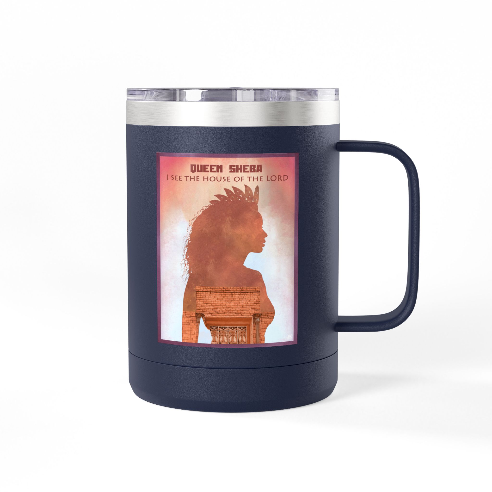 Queen Sheba, I see the House of the Lord Christian Travel Mug - Bible Coffee Mug 15oz 26 Queen Sheba, I see the House of the Lord Christian Travel Mug - Bible Coffee Mug 15oz - Image 26