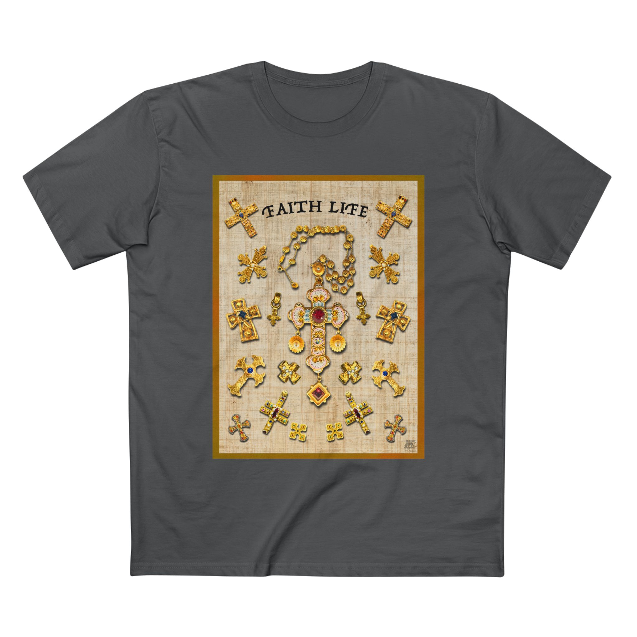 Golden Crosses Faith-Based Christian T-Shirt 10 Golden Crosses Faith-Based Christian T-Shirt - Image 10