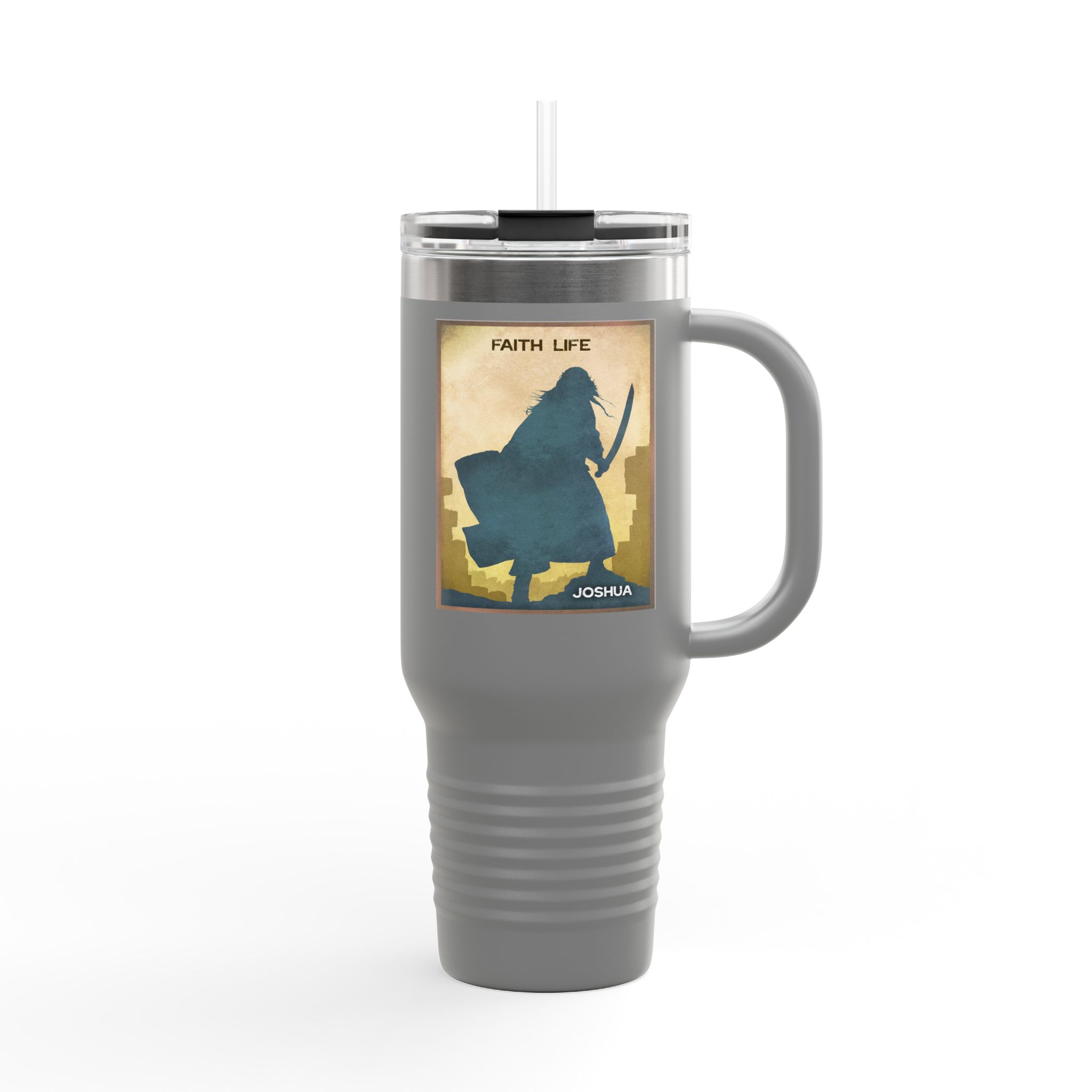 Joshua, Faith Life - Christian 40oz Tumbler 17 Joshua, Faith Life - Christian 40oz Tumbler - Image 17