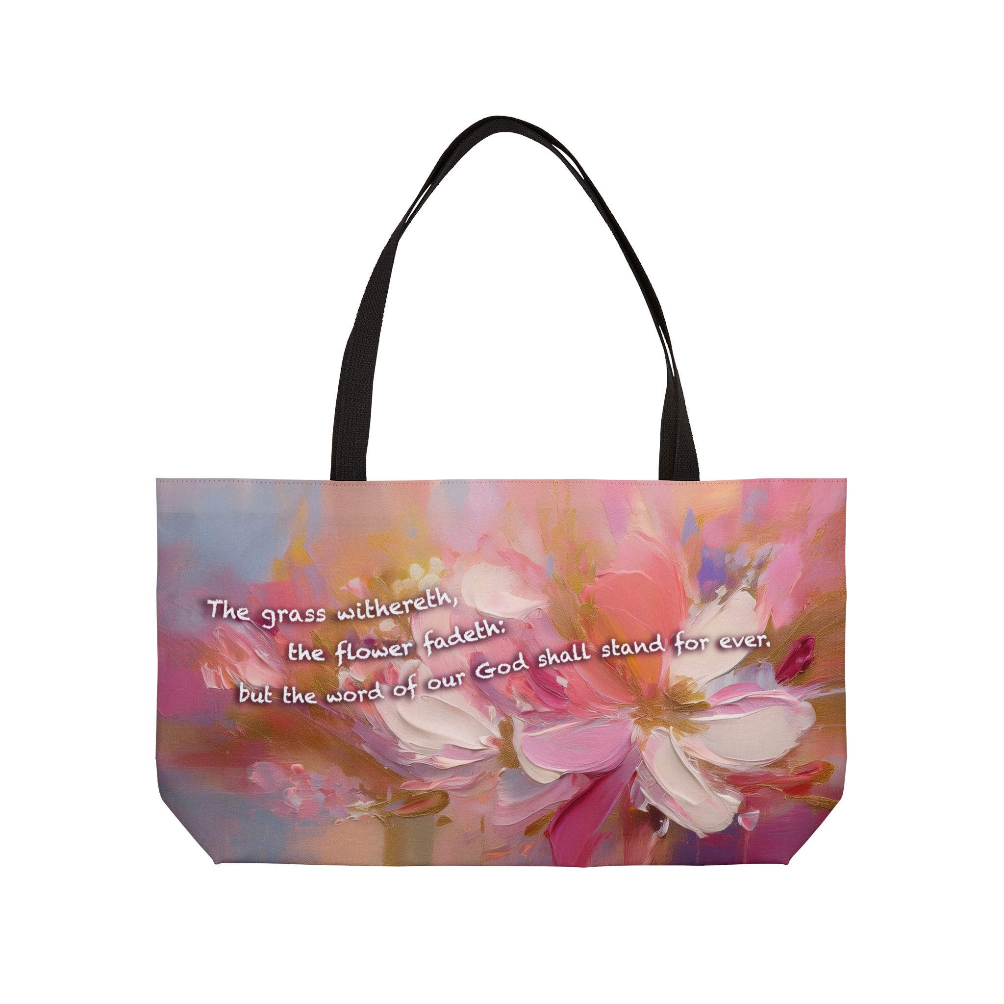 The Word of Our God Shall Stand Forever - Vacation Weekender Tote Bag Halo House The Word of Our God Shall Stand Forever - Vacation Weekender Tote Bag - Image 2