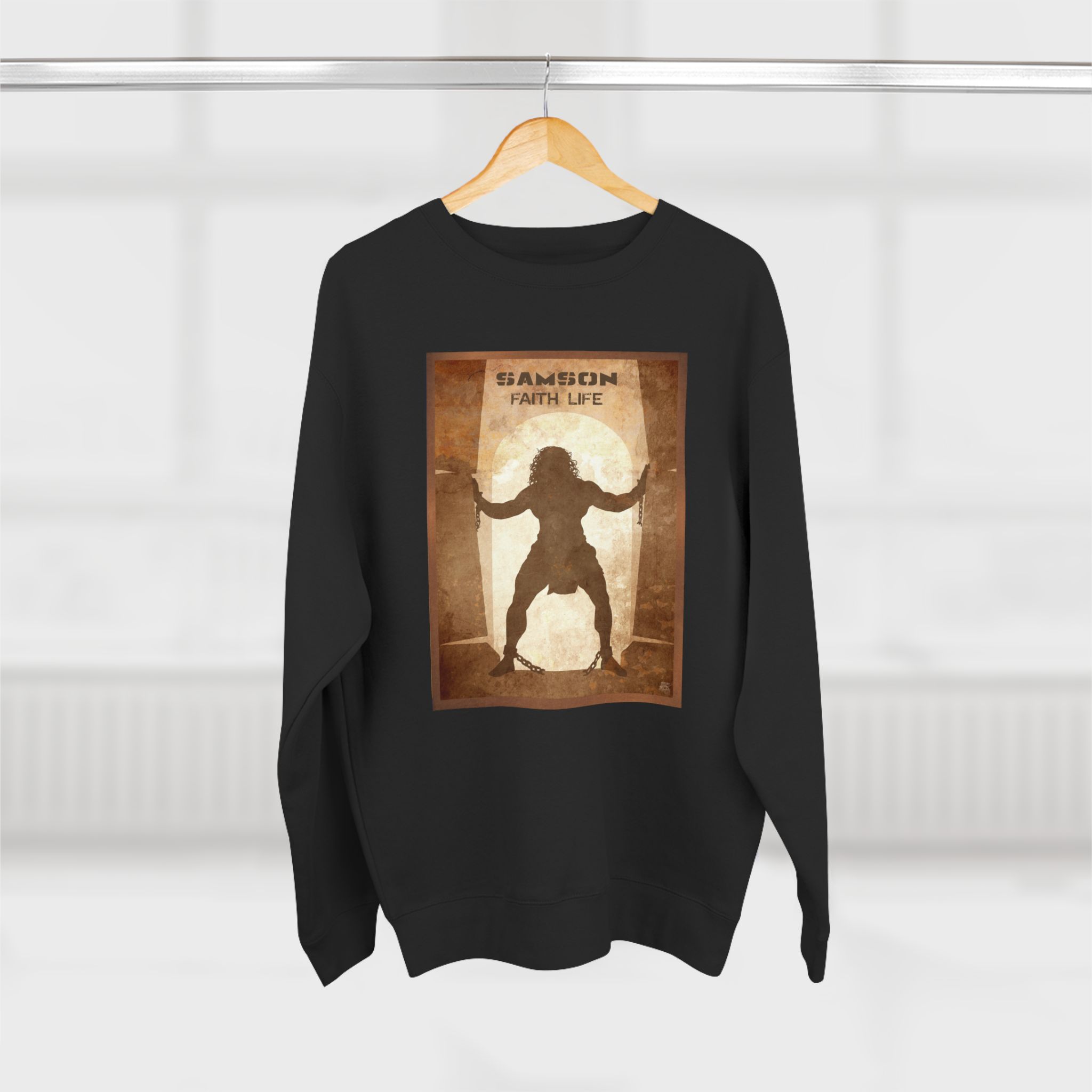 Samson, Faith Life : Sweatshirt Halo House Samson, Faith Life : Sweatshirt - Image 8