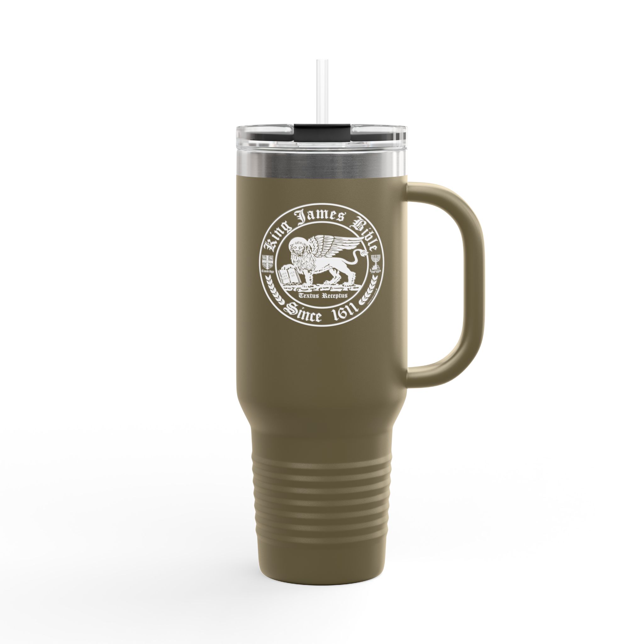 King James Bible White Lion Logo - Christian Tumbler 40oz - KJV Tumbler 9 King James Bible White Lion Logo - Christian Tumbler 40oz - KJV Tumbler - Image 9