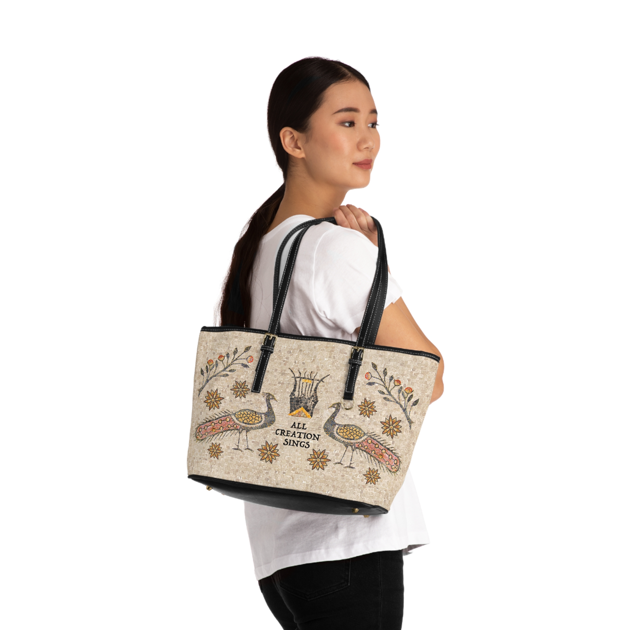Peacock, Blessings of Life, Shoulder Bag 4 Peacock, Blessings of Life, Shoulder Bag - Image 4
