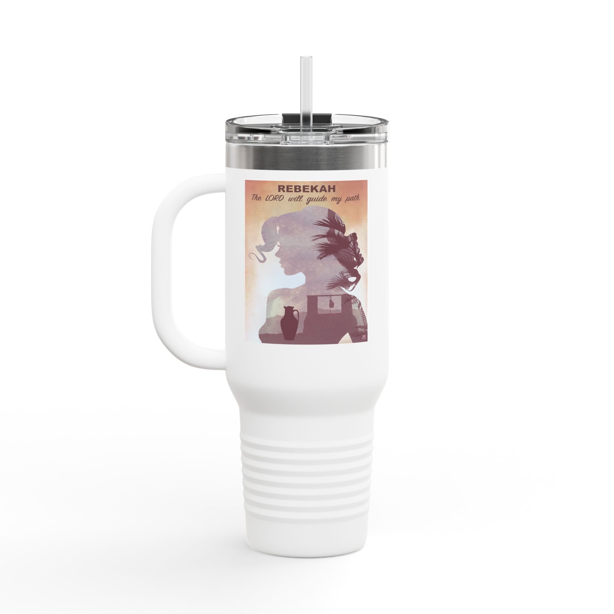Rebekah, Destiny at the Well - Christian 40oz Tumbler 4 Rebekah, Destiny at the Well - Christian 40oz Tumbler - Image 4
