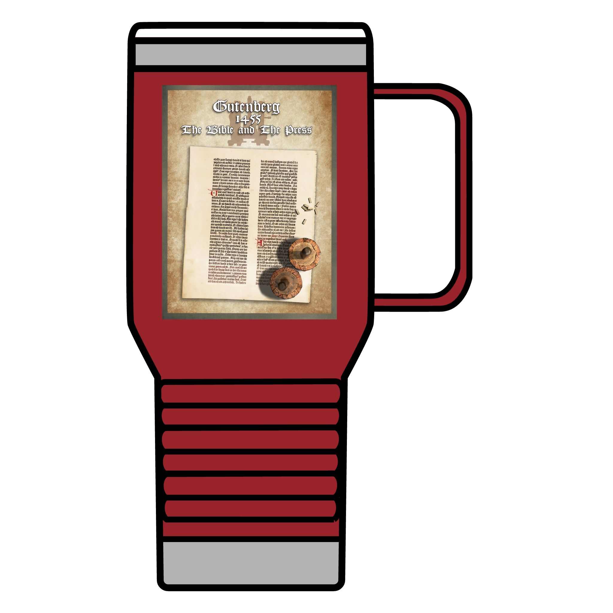 Gutenberg Bible: Inspirational Insulated Tumbler 20oz 3 Gutenberg Bible: Inspirational Insulated Tumbler 20oz - Image 3