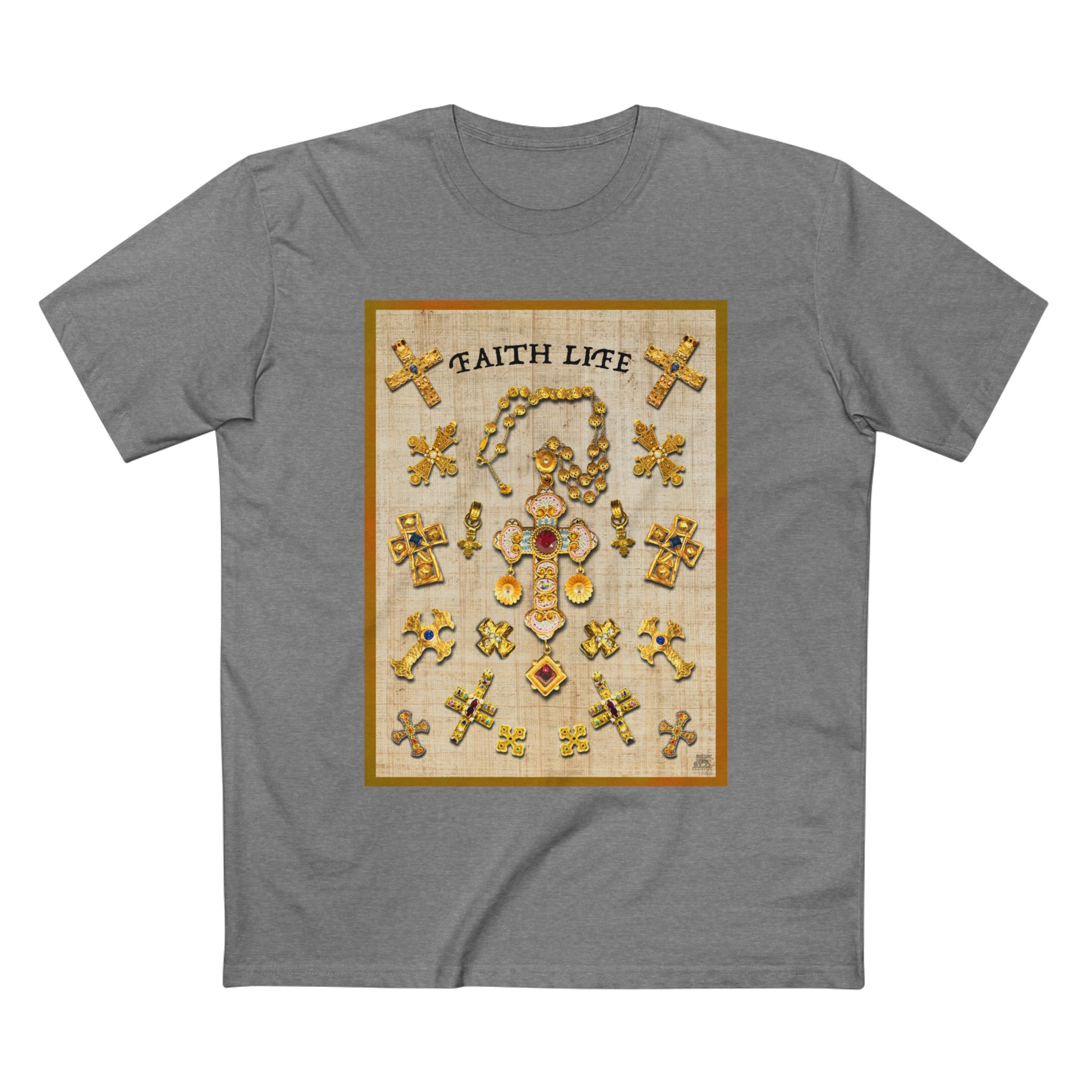 Golden Crosses Faith-Based Christian T-Shirt 7 Golden Crosses Faith-Based Christian T-Shirt - Image 7