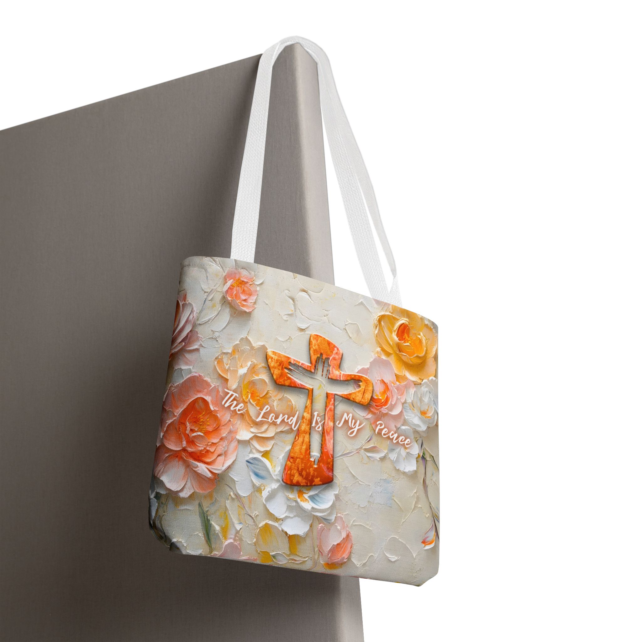 The Lord is My Peace Christian Tote Bag - Inspirational Faith Tote Bag Halo House The Lord is My Peace Christian Tote Bag - Inspirational Faith Tote Bag - Image 8