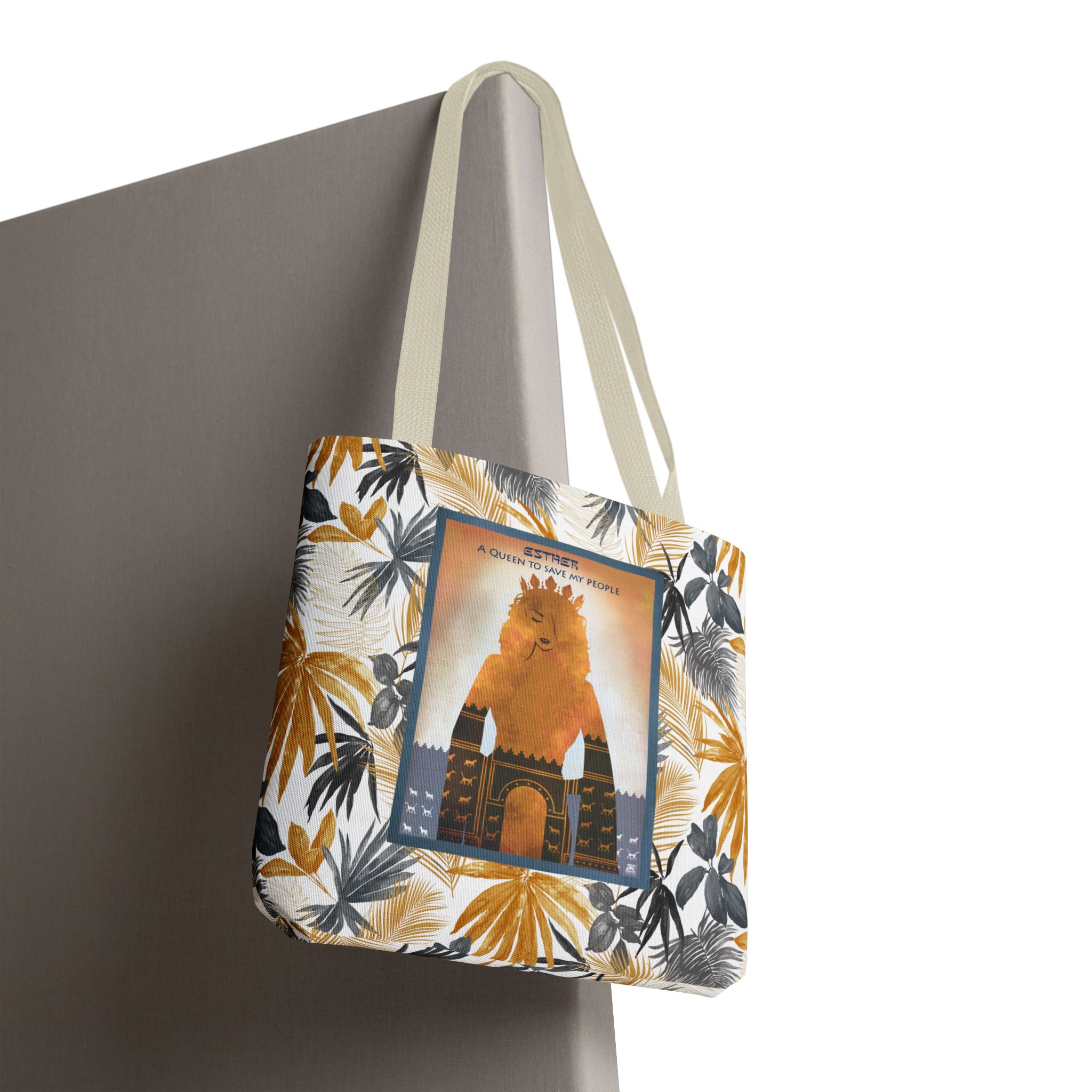 Esther, A Queen to Save My People Christian Tote Bag - Inspirational Faith Tote Bag 12 Esther, A Queen to Save My People Christian Tote Bag - Inspirational Faith Tote Bag - Image 12