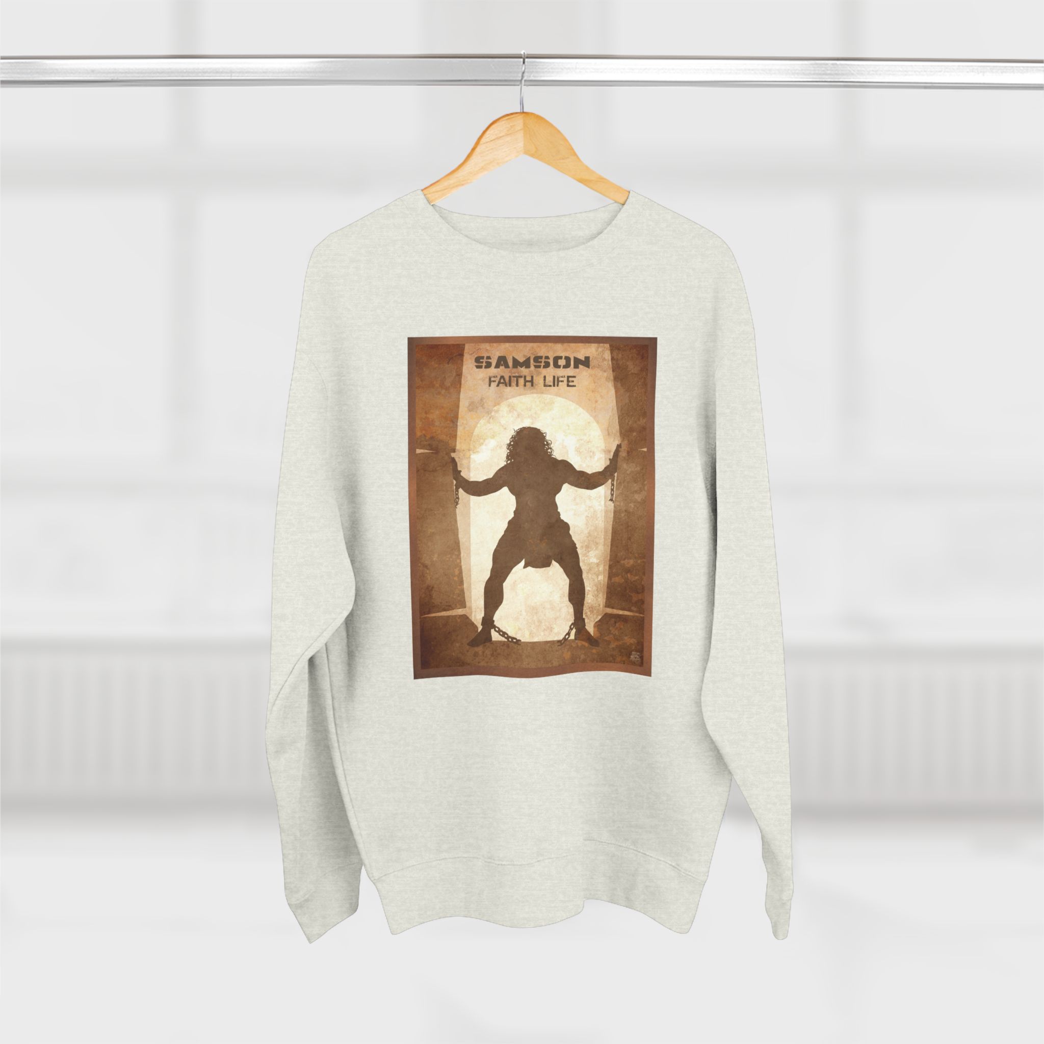 Samson, Faith Life : Sweatshirt Halo House Samson, Faith Life : Sweatshirt - Image 11