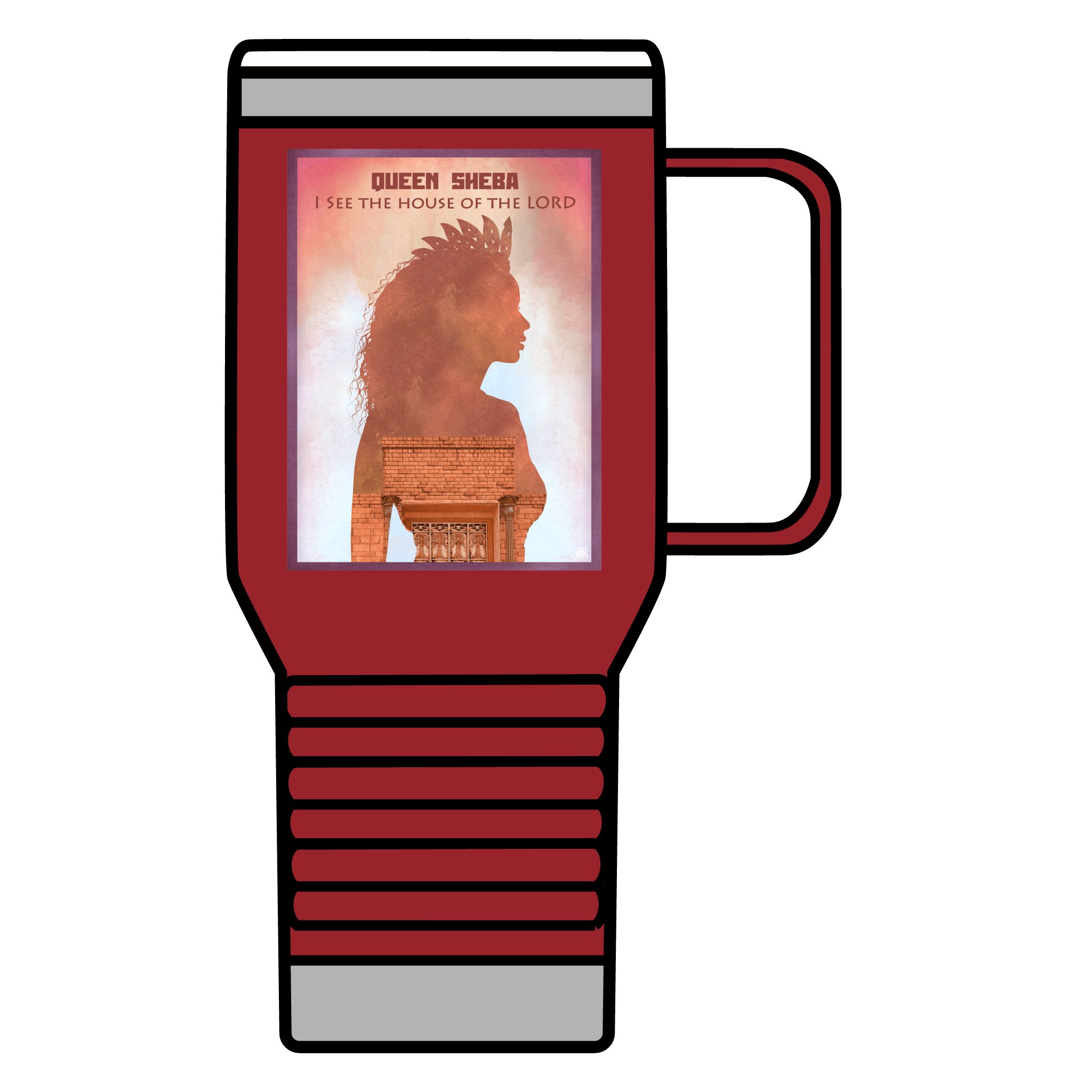 Queen Sheba: Inspirational Insulated Tumbler 20oz 5 Queen Sheba: Inspirational Insulated Tumbler 20oz - Image 5