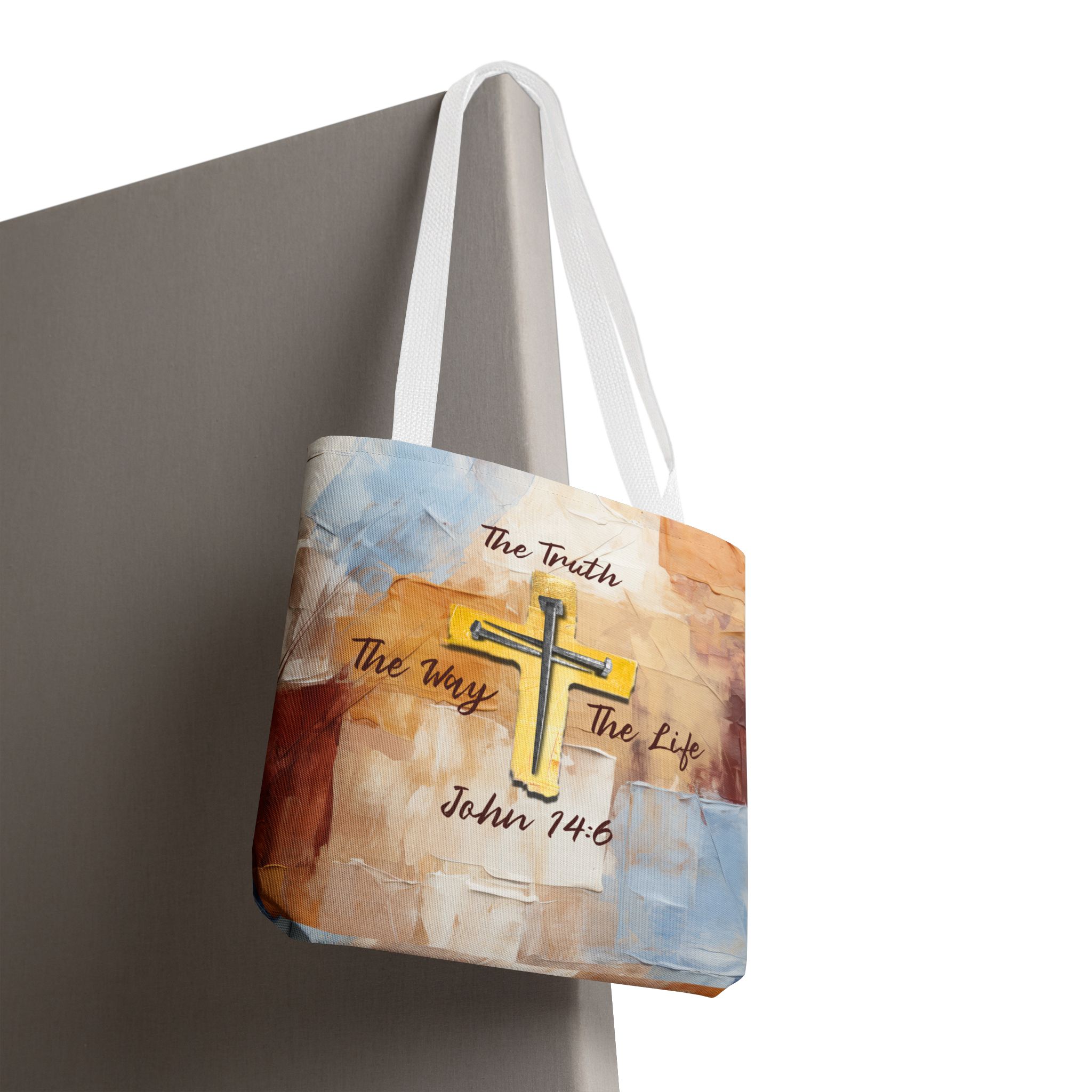 The Truth, The Way, The Life Christian Tote Bag - John 14:6 Inspirational Faith Tote Bag 12 The Truth, The Way, The Life Christian Tote Bag - John 14:6 Inspirational Faith Tote Bag - Image 12