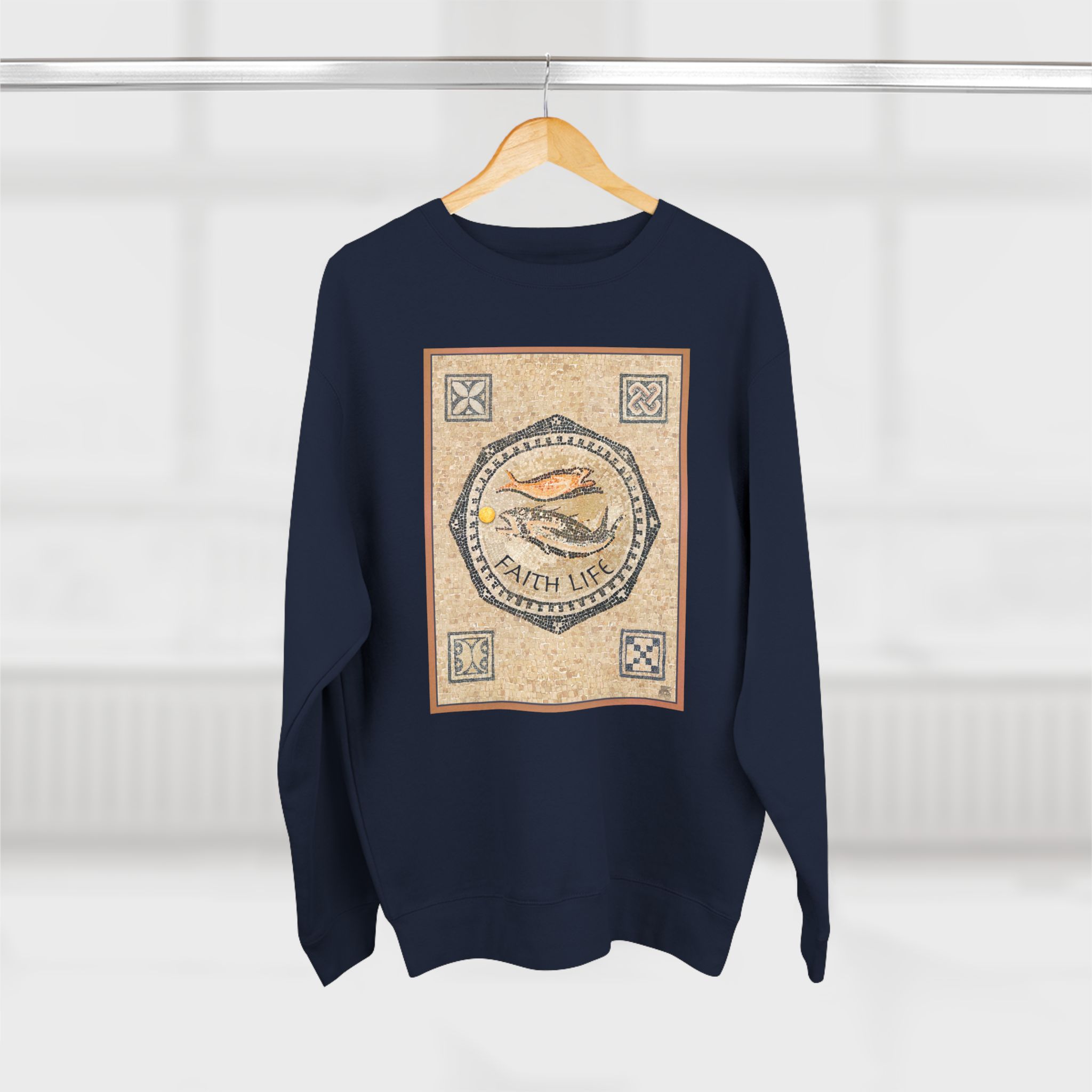 Faith Life, Christian Fish : Sweatshirt 14 Faith Life, Christian Fish : Sweatshirt - Image 14