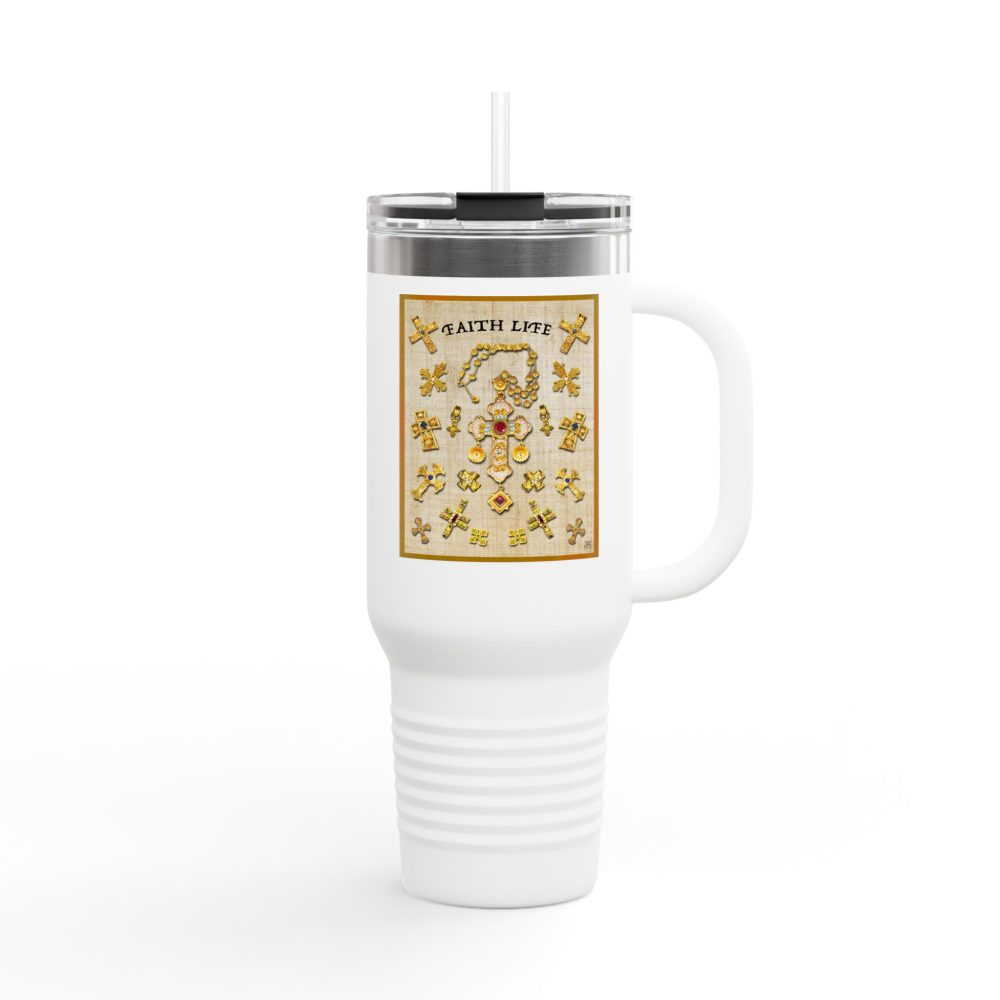 Golden Crosses - Christian 40oz Tumbler