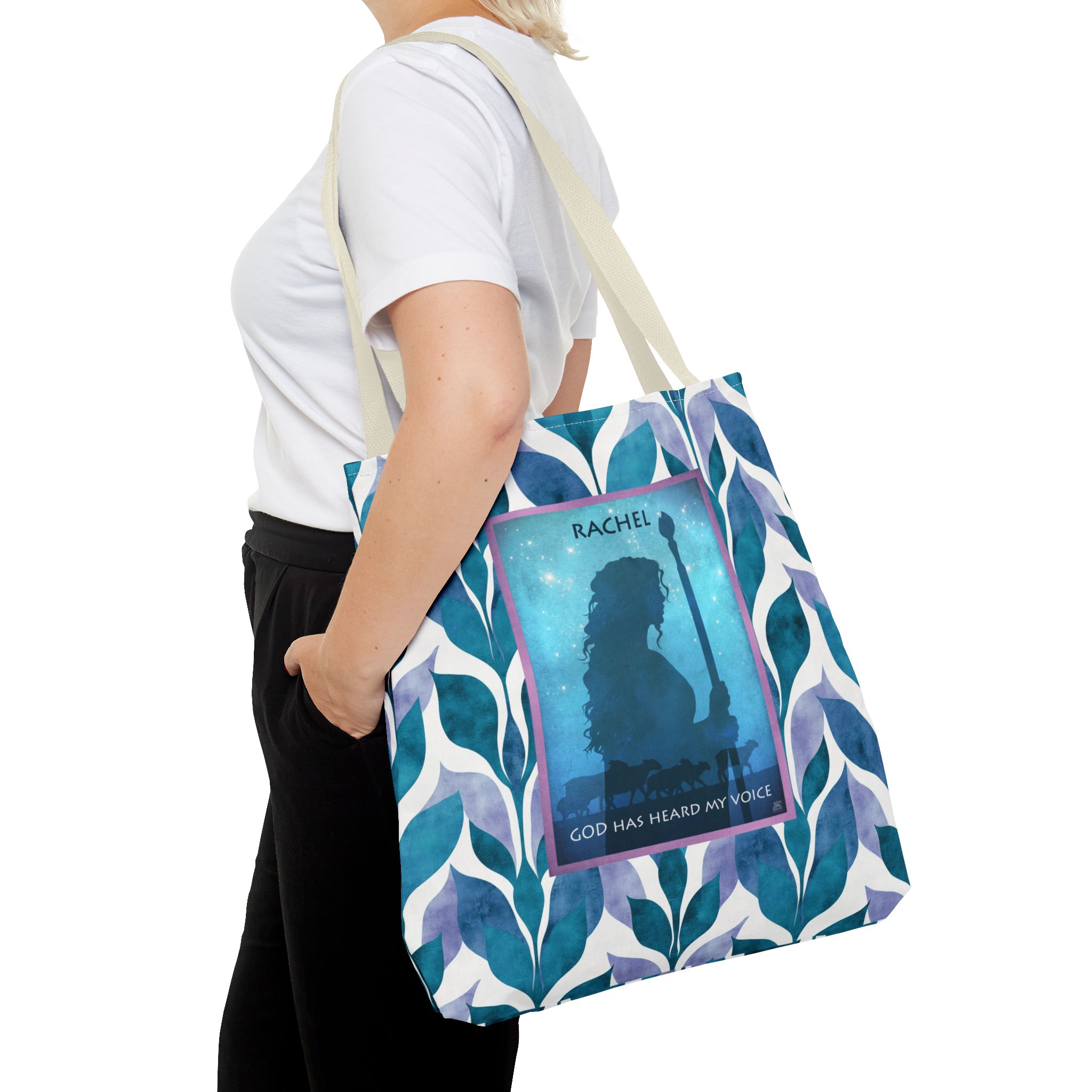 Rachel, Protector of the Flocks Christian Tote Bag - Inspirational Faith Tote Bag 11 Rachel, Protector of the Flocks Christian Tote Bag - Inspirational Faith Tote Bag - Image 11