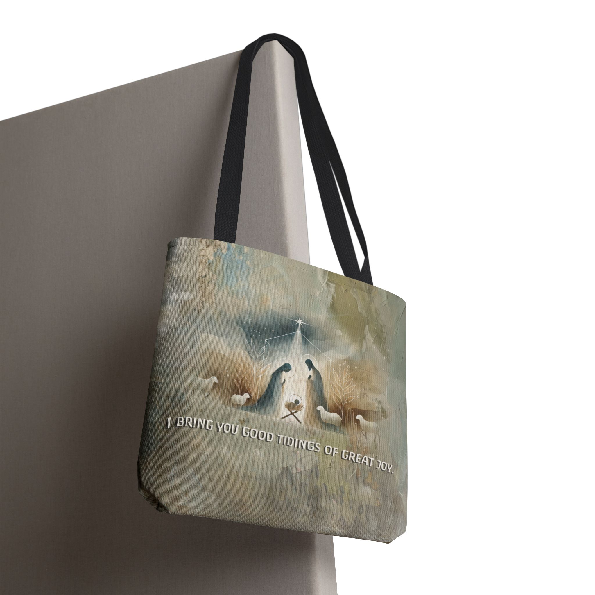 I Bring You Good Tidings of Great Joy Christian Tote Bag - Inspirational Faith Tote Bag 4 I Bring You Good Tidings of Great Joy Christian Tote Bag - Inspirational Faith Tote Bag - Image 4