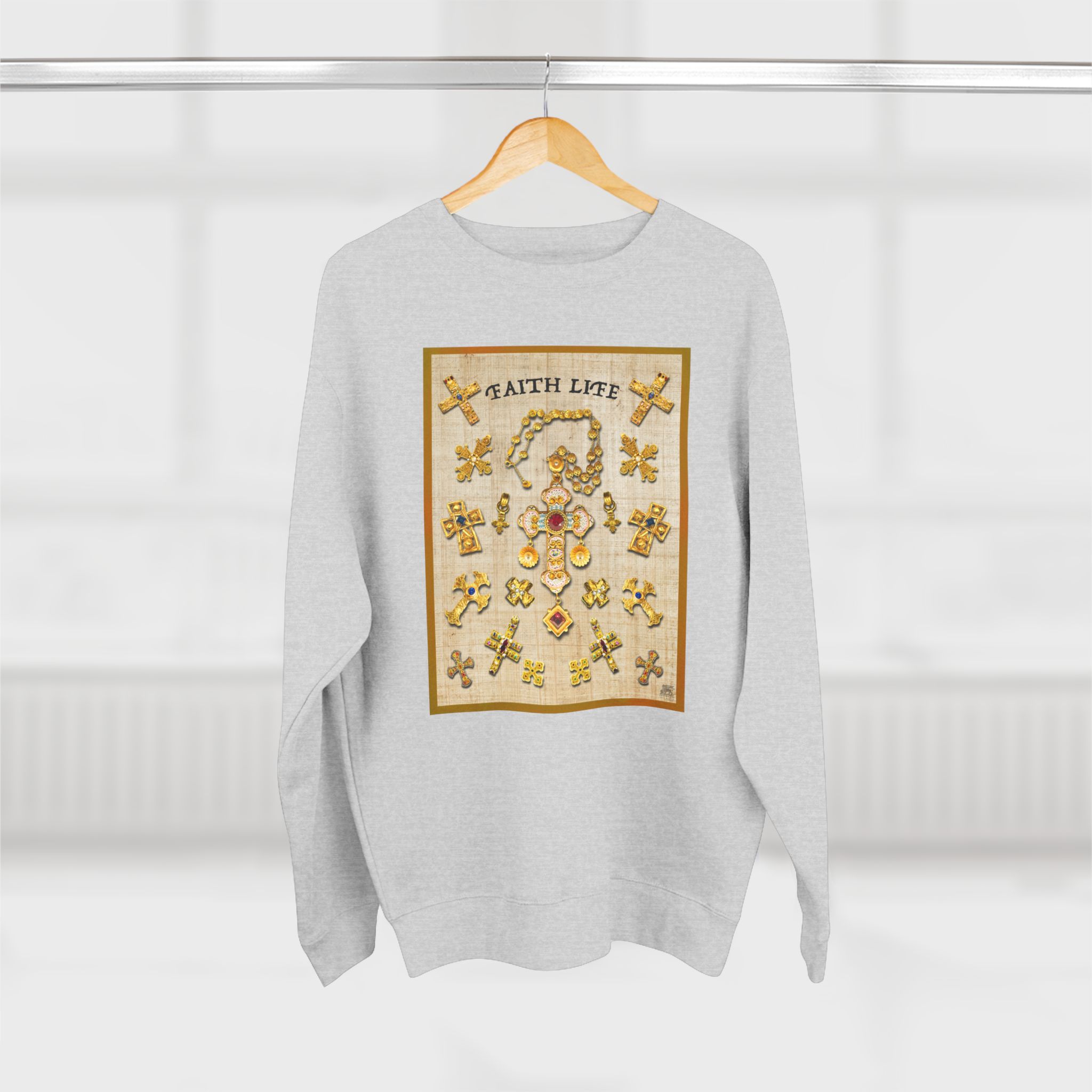 Golden Crosses : Sweatshirt 2 Golden Crosses : Sweatshirt - Image 2