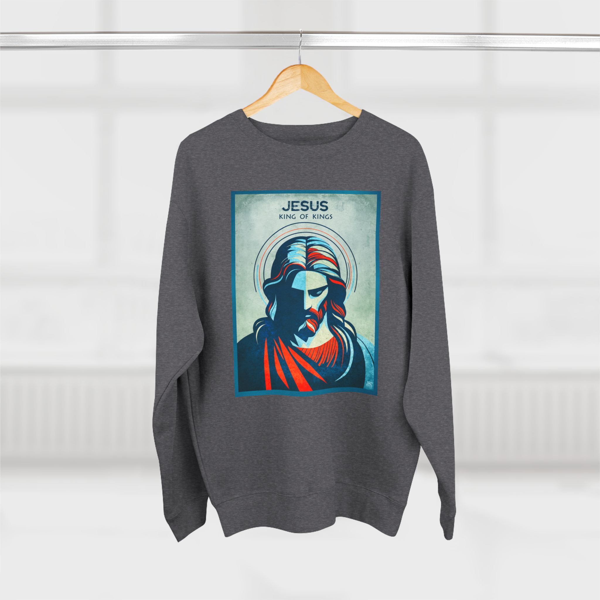 Jesus, King of Kings : Sweatshirt Halo House Jesus, King of Kings : Sweatshirt - Image 5