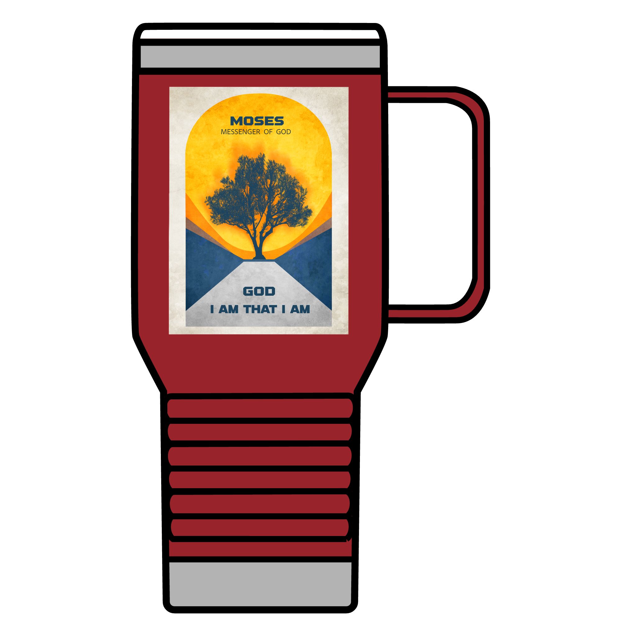 Moses, and the Burning Bush: Inspirational Insulated Tumbler 20oz 3 Moses, and the Burning Bush: Inspirational Insulated Tumbler 20oz - Image 3