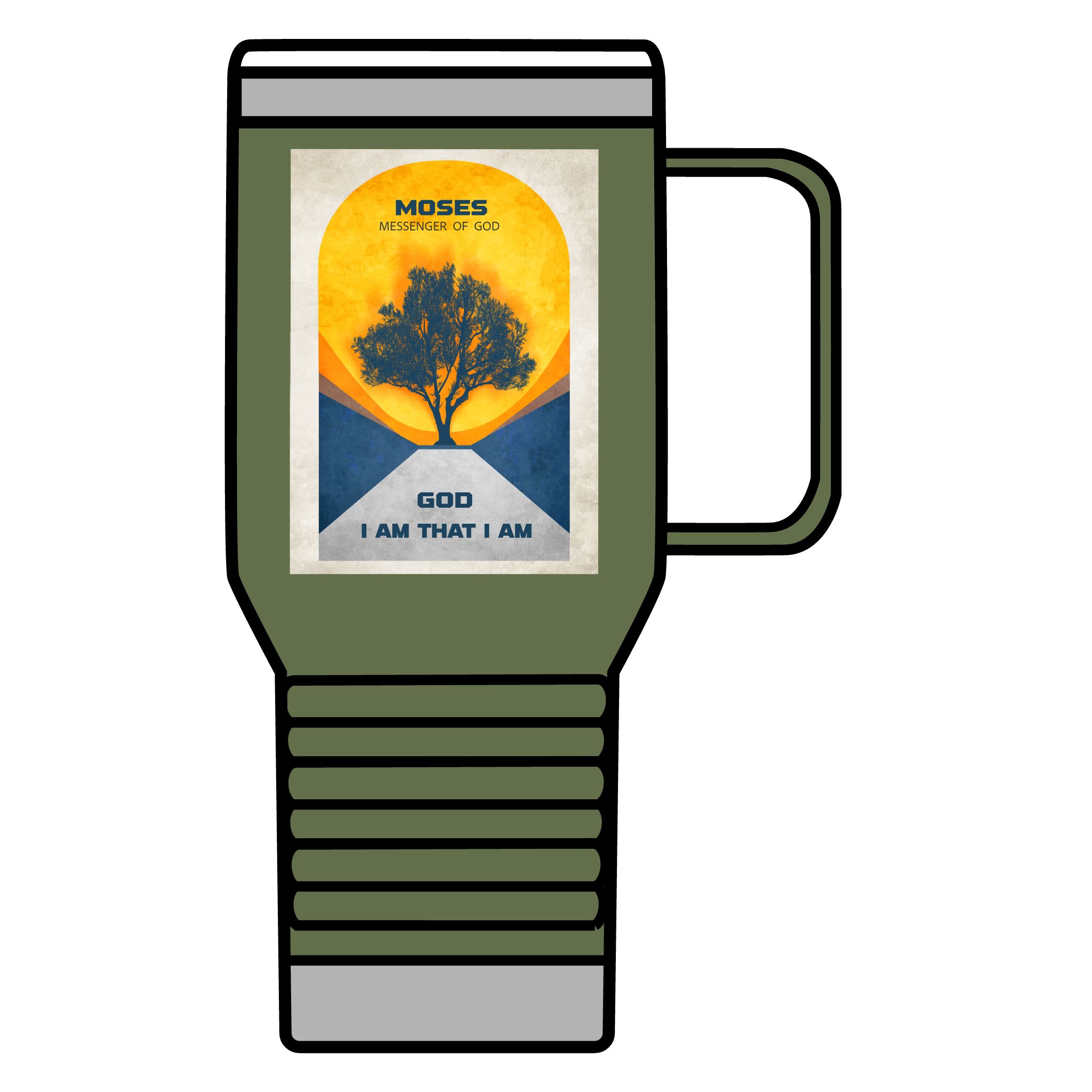 Moses, and the Burning Bush: Inspirational Insulated Tumbler 20oz 7 Moses, and the Burning Bush: Inspirational Insulated Tumbler 20oz - Image 7