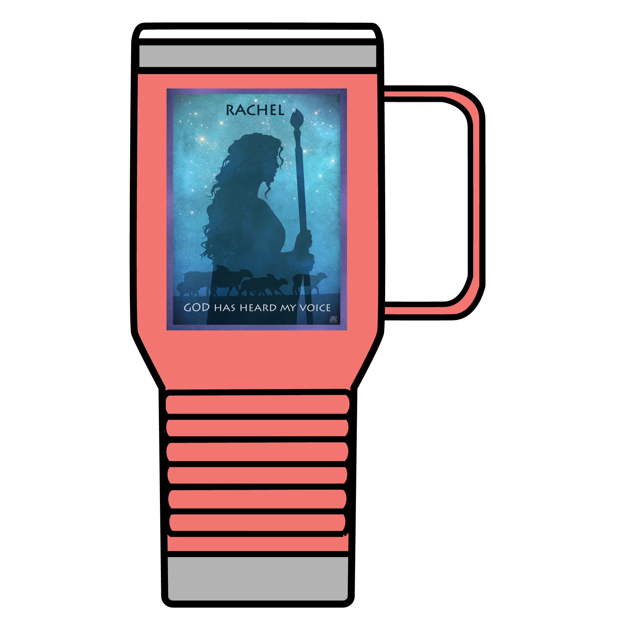 Rachel, Protector of the Flocks: Inspirational Insulated Tumbler 20oz 3 Rachel, Protector of the Flocks: Inspirational Insulated Tumbler 20oz - Image 3