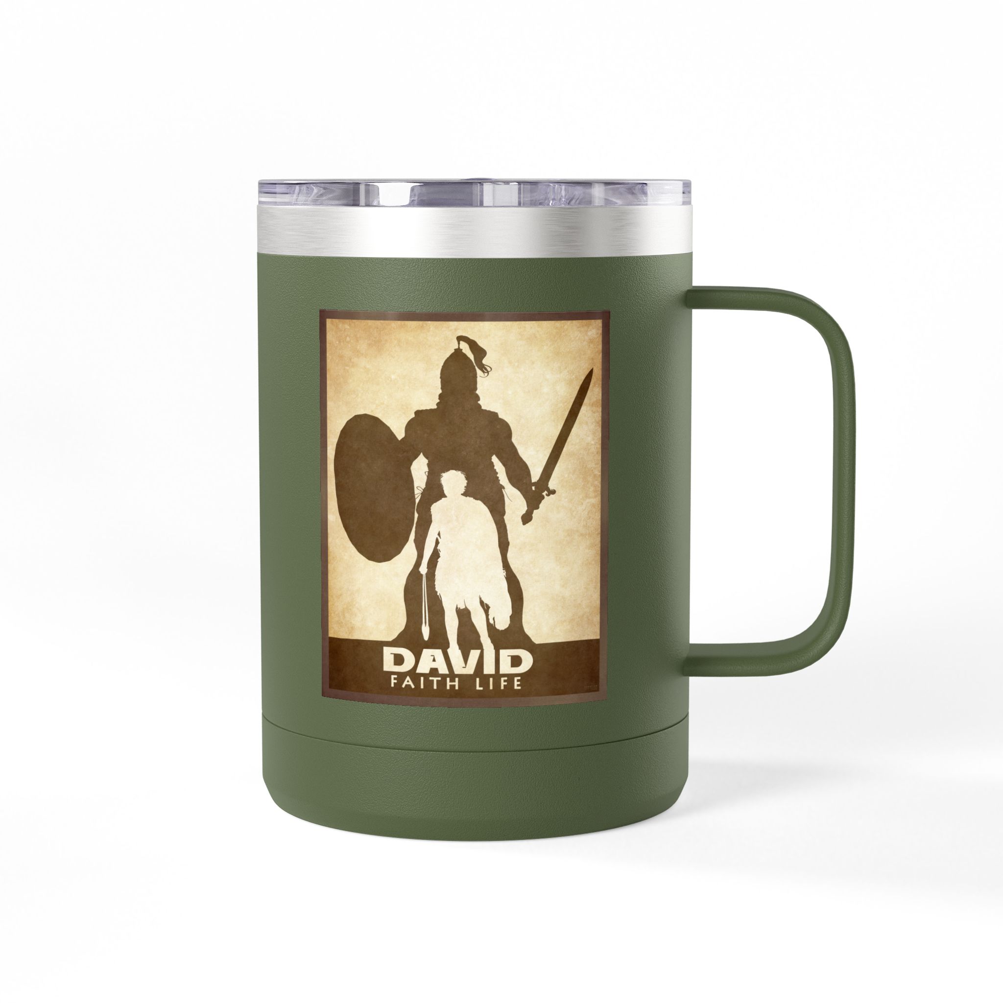 David and Goliath, Faith Life Christian Travel Mug - Bible Coffee Mug 15oz 22 David and Goliath, Faith Life Christian Travel Mug - Bible Coffee Mug 15oz - Image 22