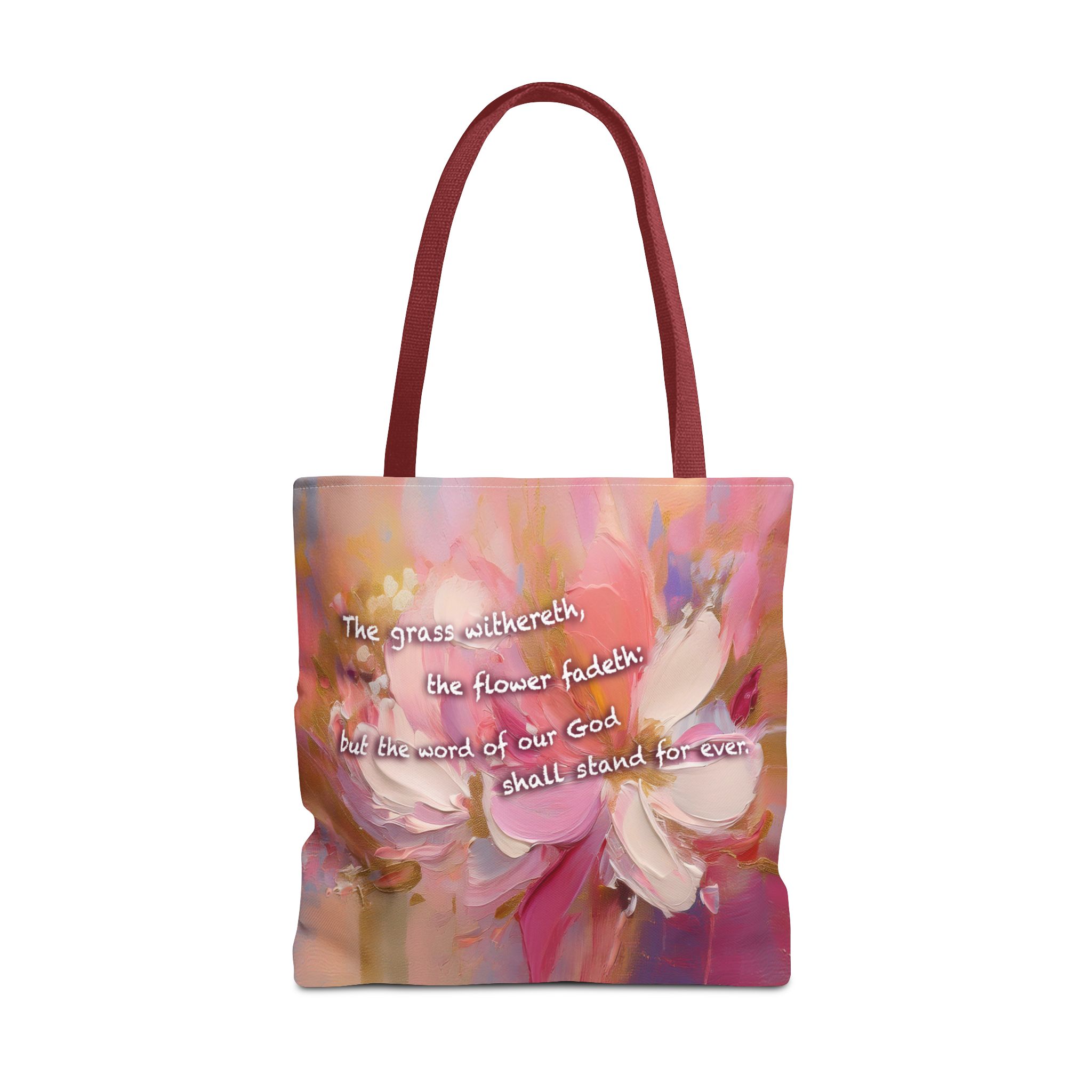 The Word of Our God Shall Stand Forever Christian Tote Bag - Isaiah 40:8 Inspirational Tote 5 The Word of Our God Shall Stand Forever Christian Tote Bag - Isaiah 40:8 Inspirational Tote - Image 5