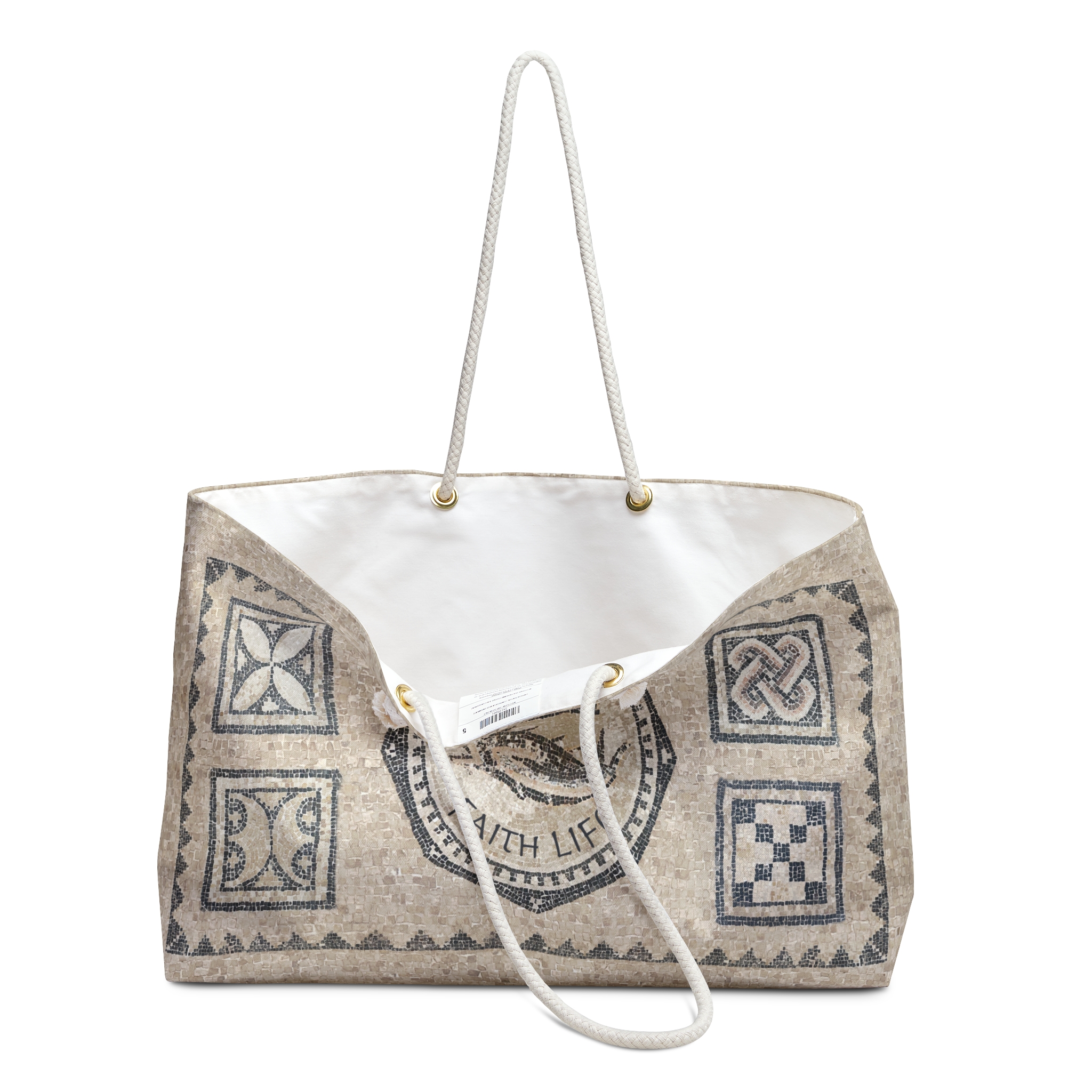 Christian Fish Mosaic - Boston Weekender Tote Bag 3 Christian Fish Mosaic - Boston Weekender Tote Bag - Image 3