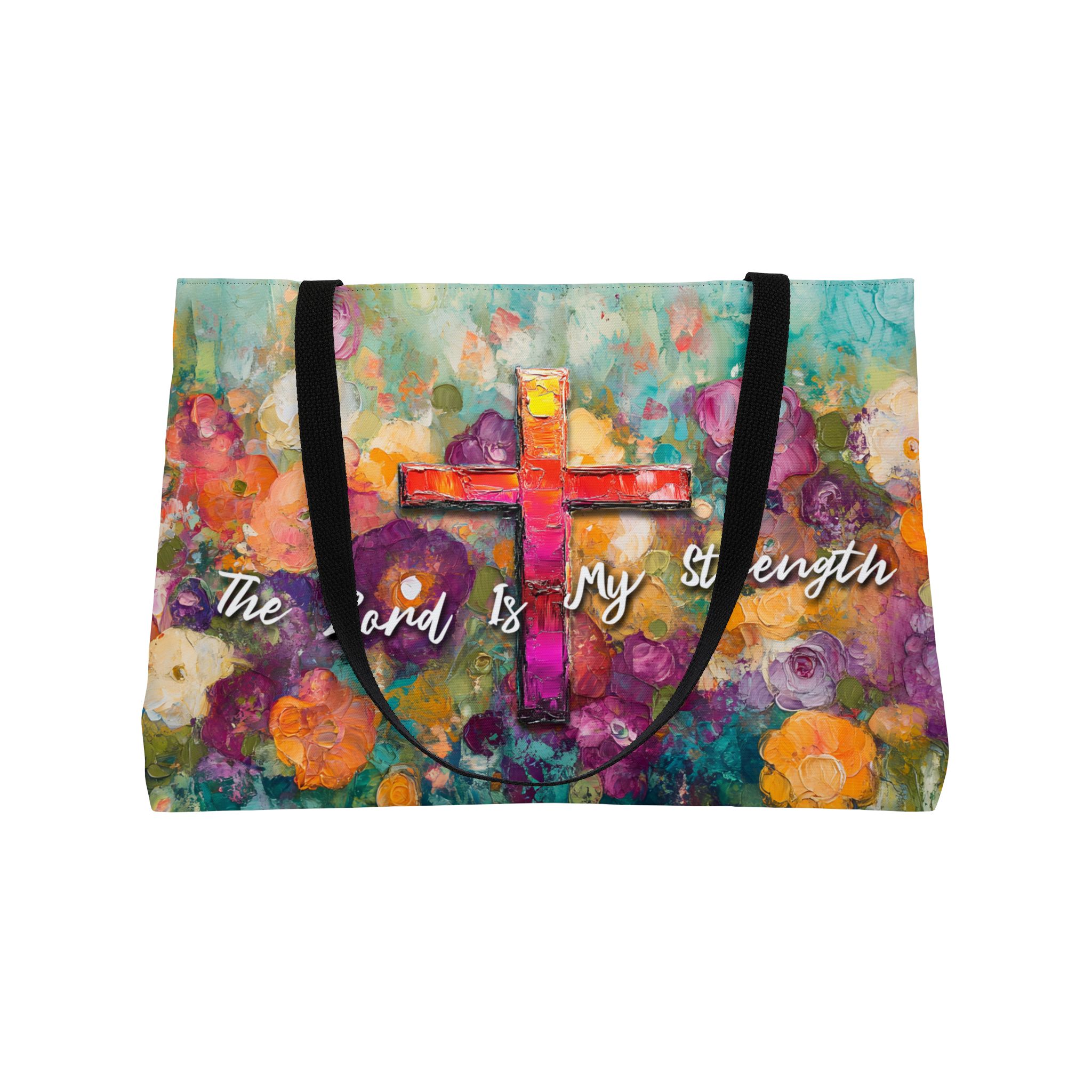 The Lord is My Strength - Vacation Weekender Tote Bag 3 The Lord is My Strength - Vacation Weekender Tote Bag - Image 3