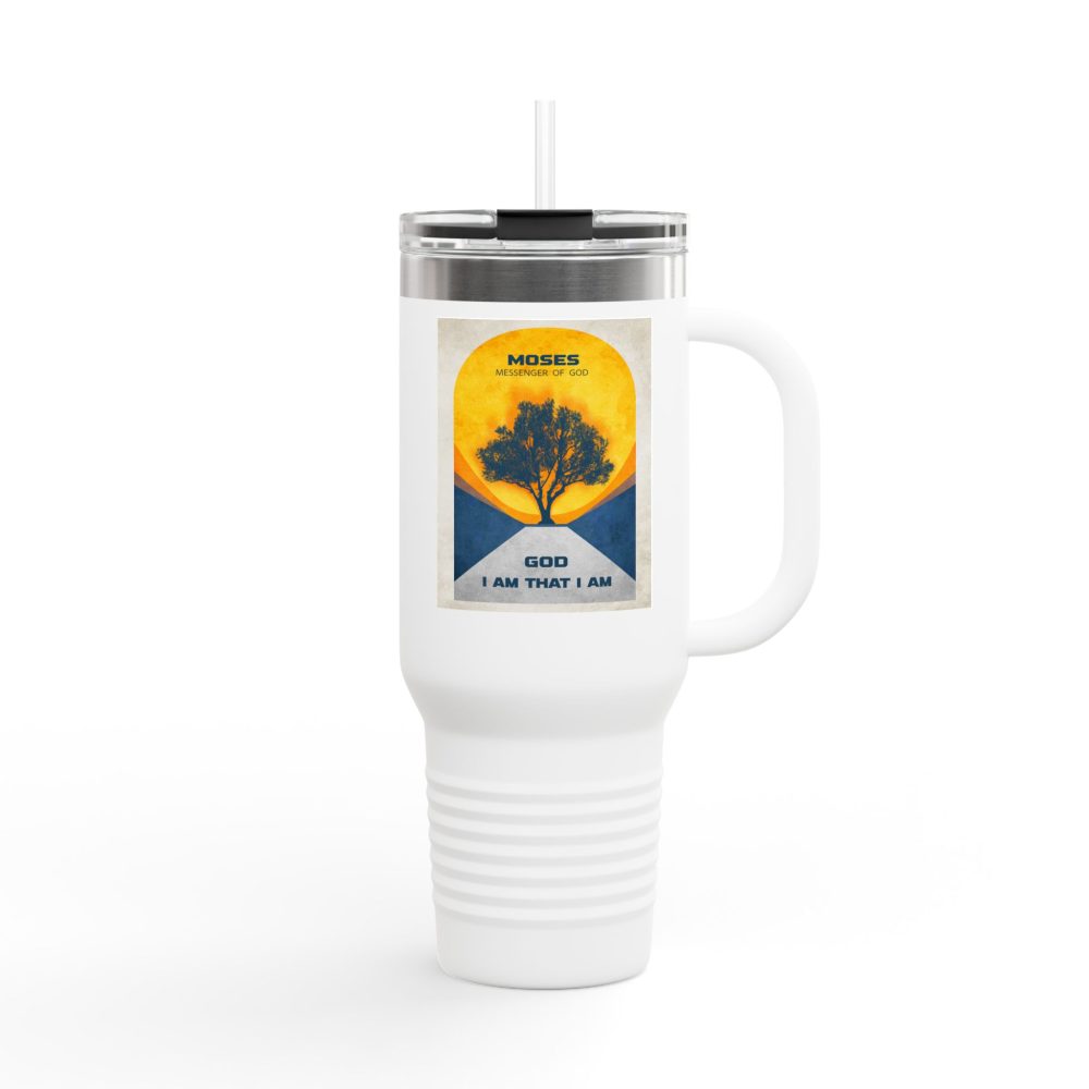 Moses, and the burning Bush Christian Tumbler 40oz Insulated Bible Tumbler