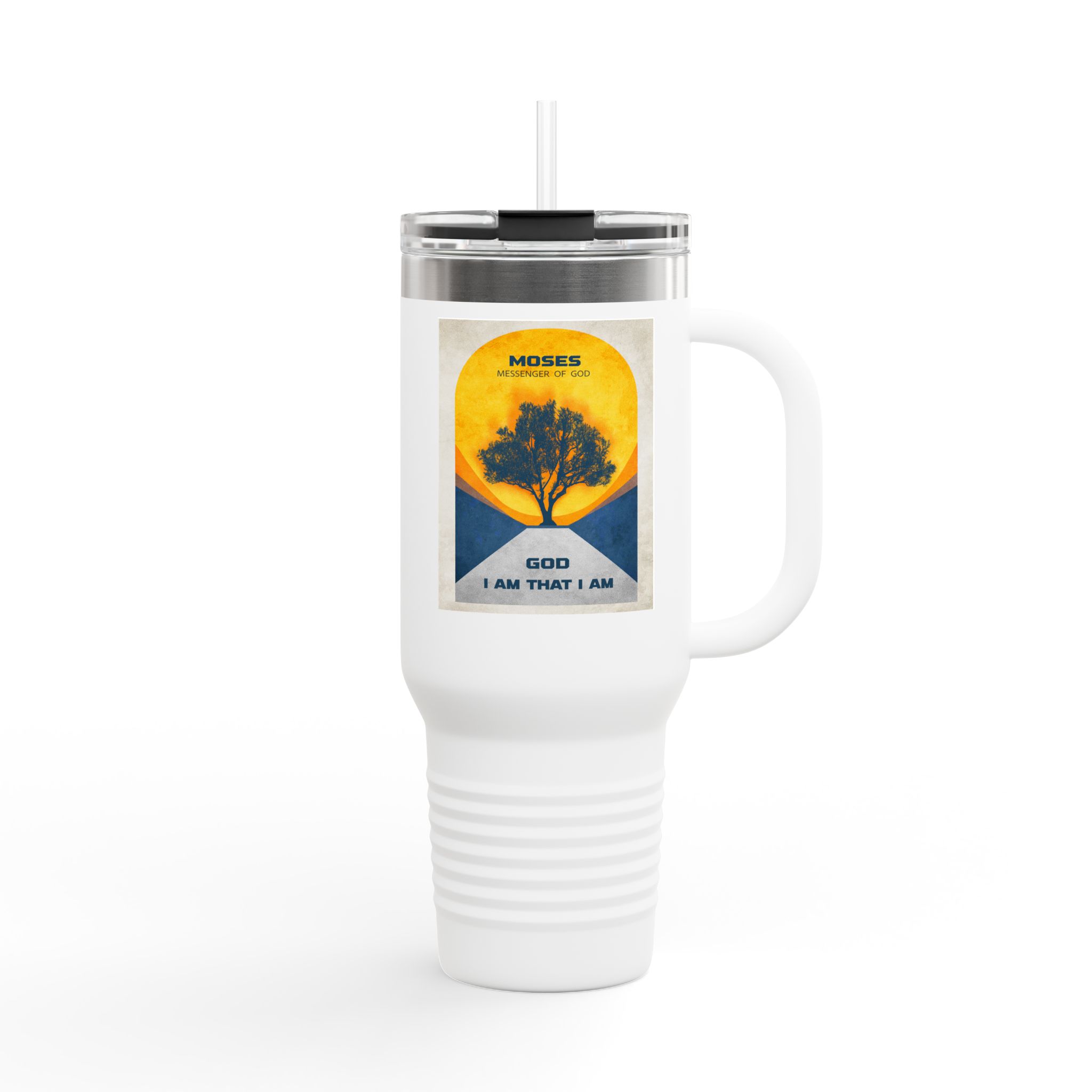 Moses, and the burning Bush Christian Tumbler 40oz Insulated Bible Tumbler 1 Moses, and the burning Bush Christian Tumbler 40oz Insulated Bible Tumbler