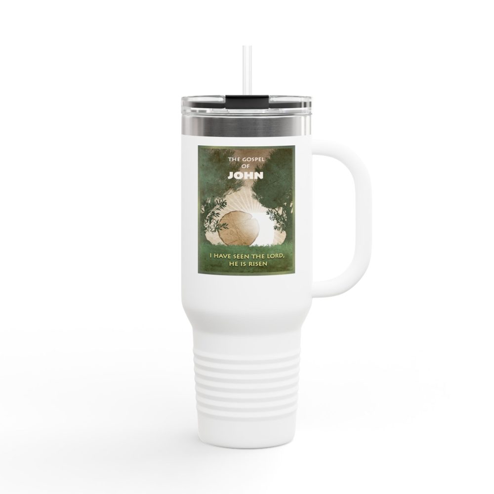 Gospel Of John Christian Tumbler 40oz - Bible Verse Tumbler