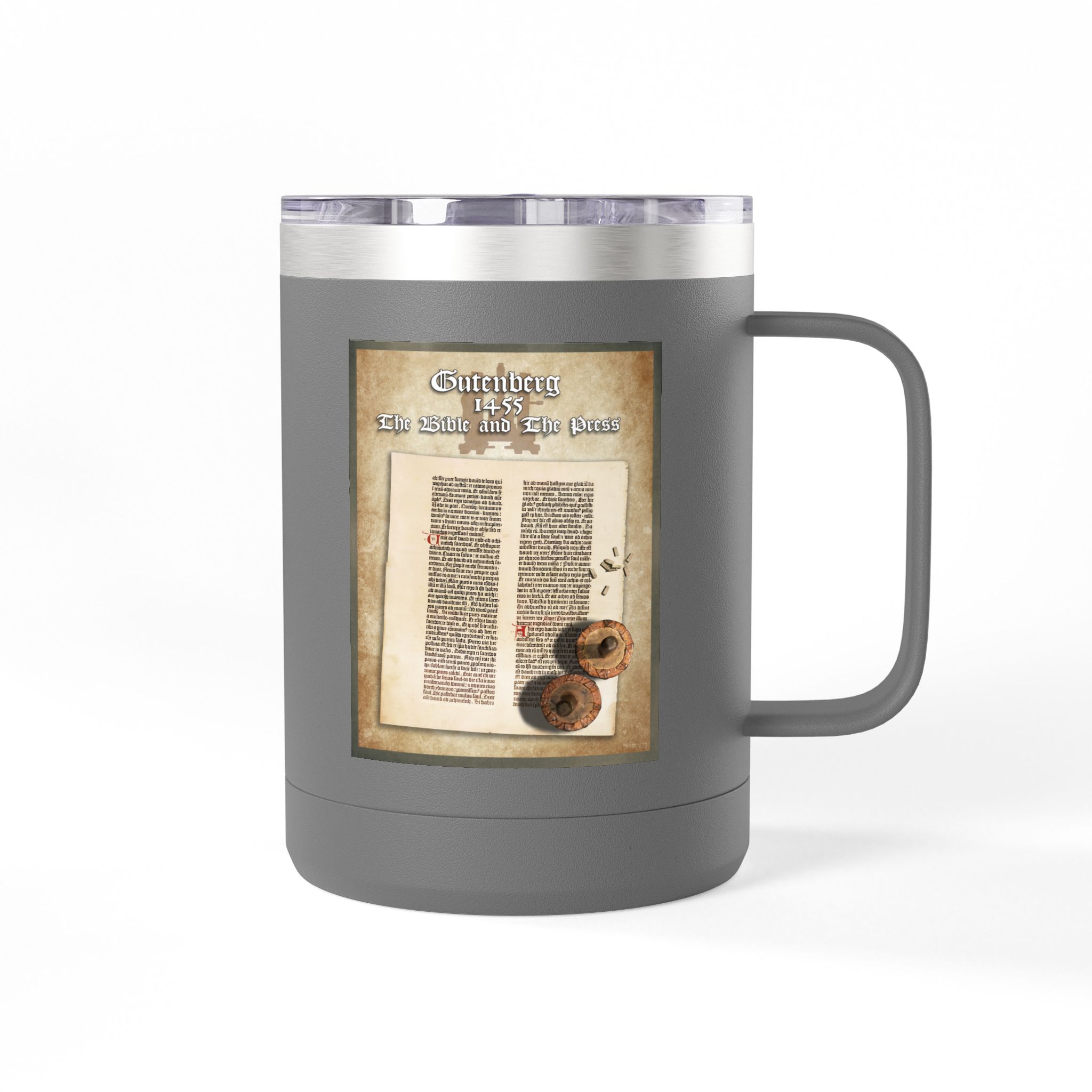 The Gutenberg Bible Christian Travel Mug - Historic Bible Coffee Mug 15oz 18 The Gutenberg Bible Christian Travel Mug - Historic Bible Coffee Mug 15oz - Image 18