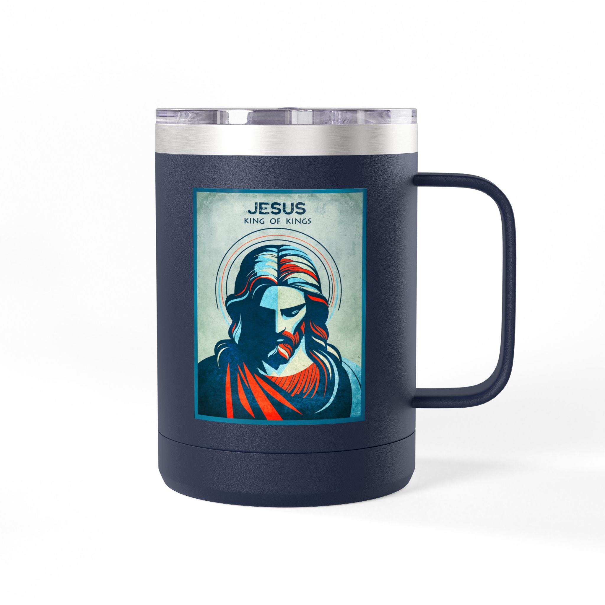 Jesus, King of Kings Christian Travel Mug - Bible Coffee Mug 15oz 22 Jesus, King of Kings Christian Travel Mug - Bible Coffee Mug 15oz - Image 22