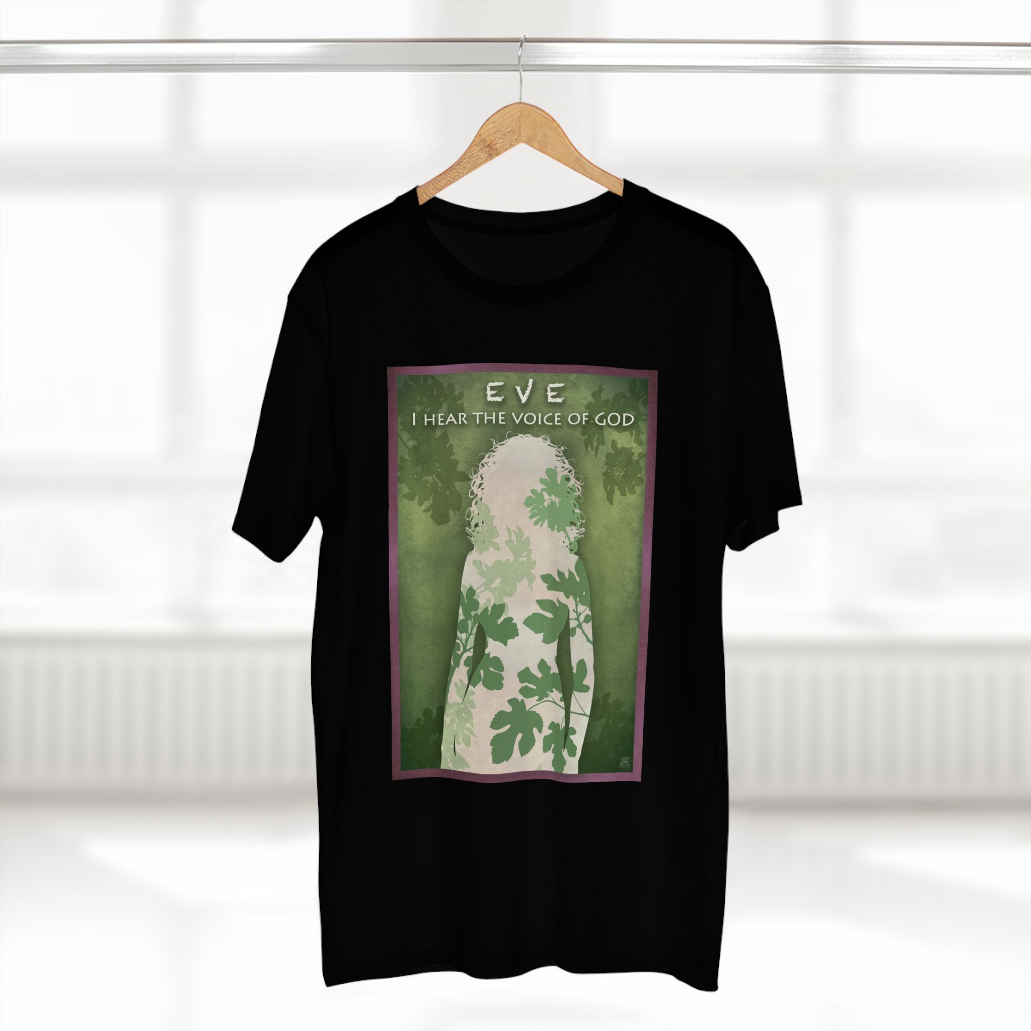 Eve, Women’s Christian T-Shirt - “I Hear the Voice of God” Faith T-Shirt Halo House Eve, Women’s Christian T-Shirt - “I Hear the Voice of God” Faith T-Shirt - Image 6