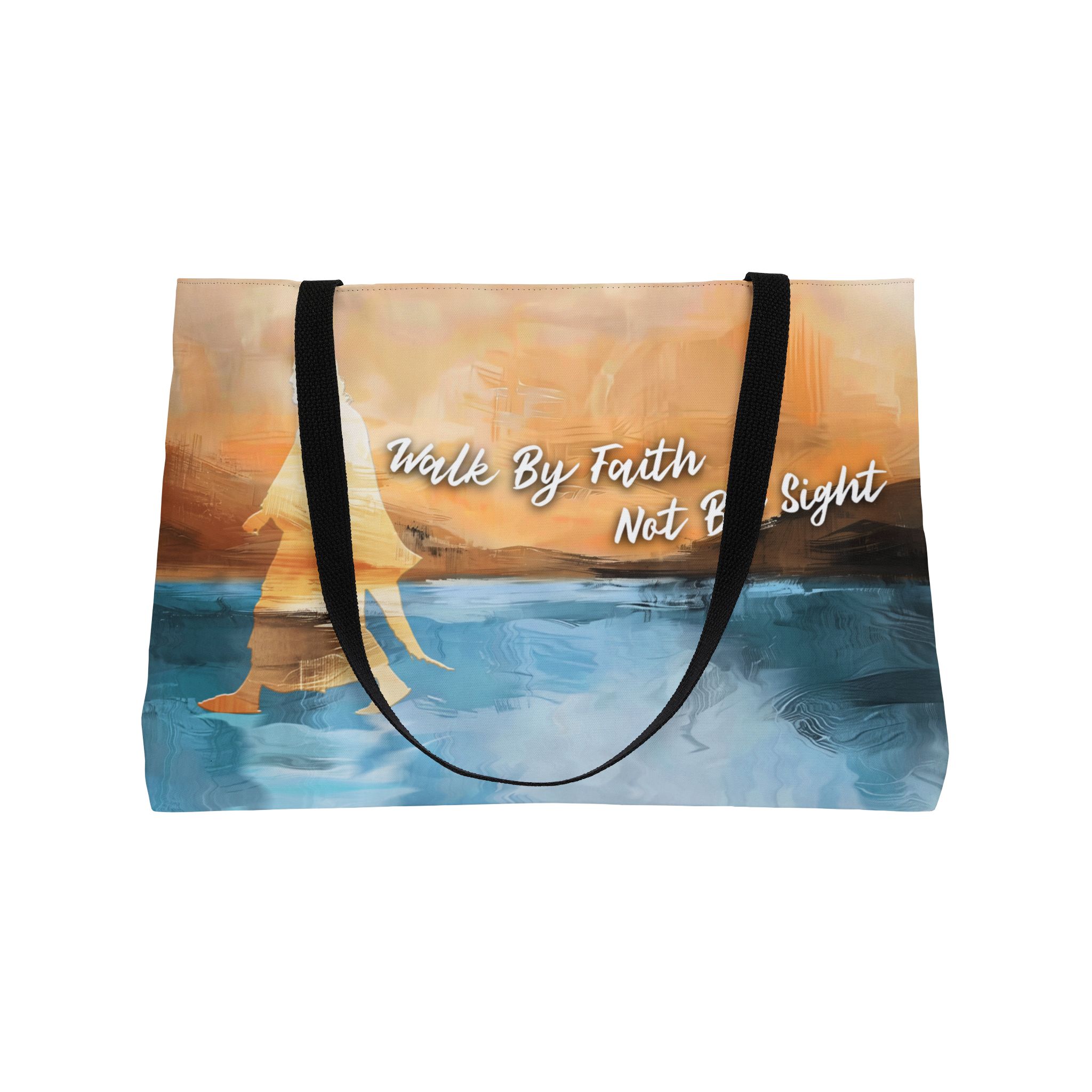 Walk by Faith not by Sight - Vacation Weekender Tote Bag 3 Walk by Faith not by Sight - Vacation Weekender Tote Bag - Image 3