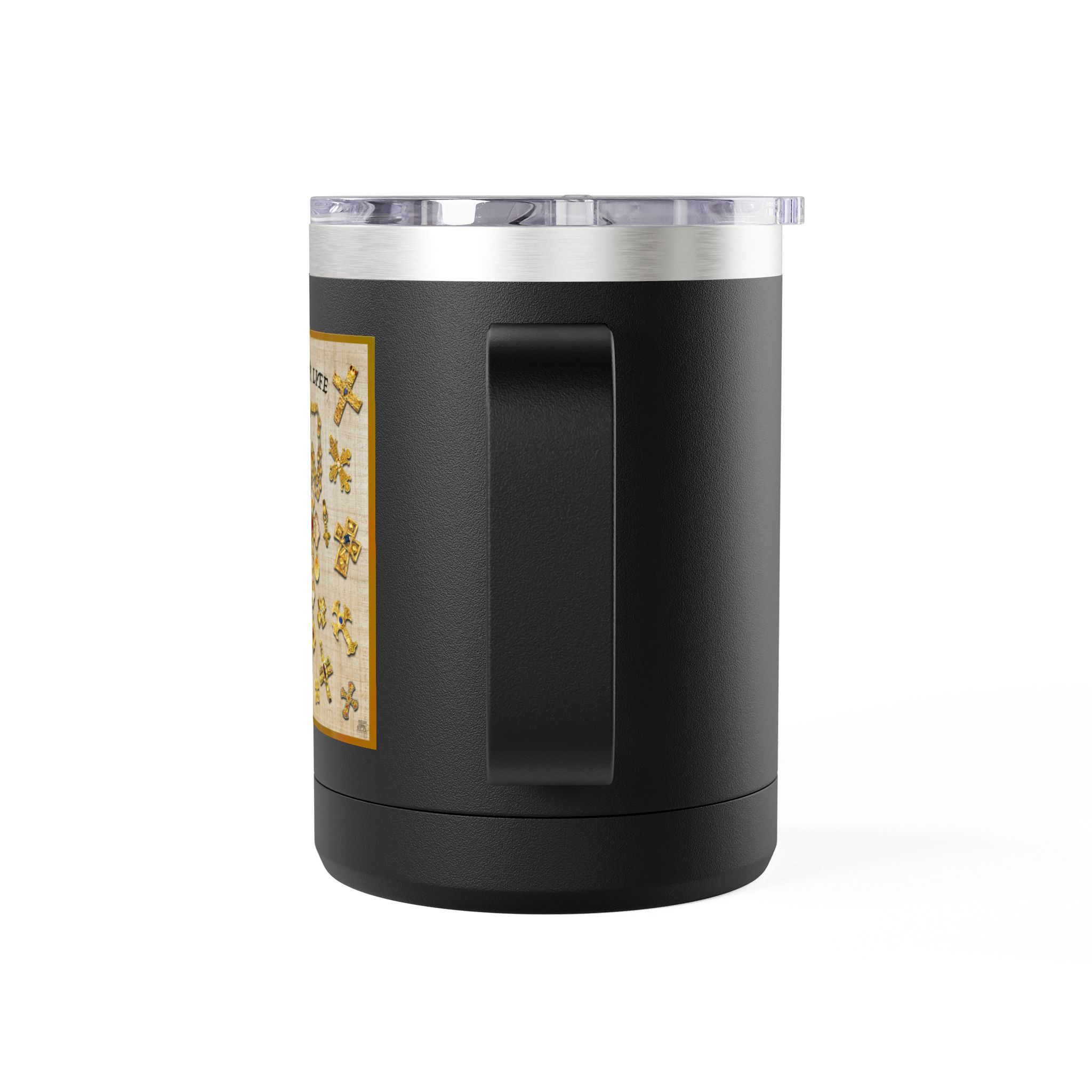 Golden Crosses Christian Travel Mug - Christian Coffee Mug 15oz 11 Golden Crosses Christian Travel Mug - Christian Coffee Mug 15oz - Image 11