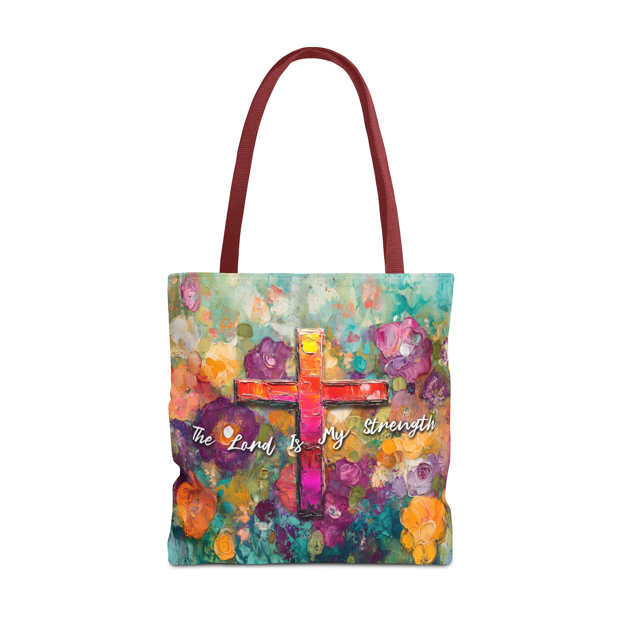 The Lord is My Strength Christian Tote Bag - Inspirational Faith Tote Bag Halo House The Lord is My Strength Christian Tote Bag - Inspirational Faith Tote Bag - Image 5