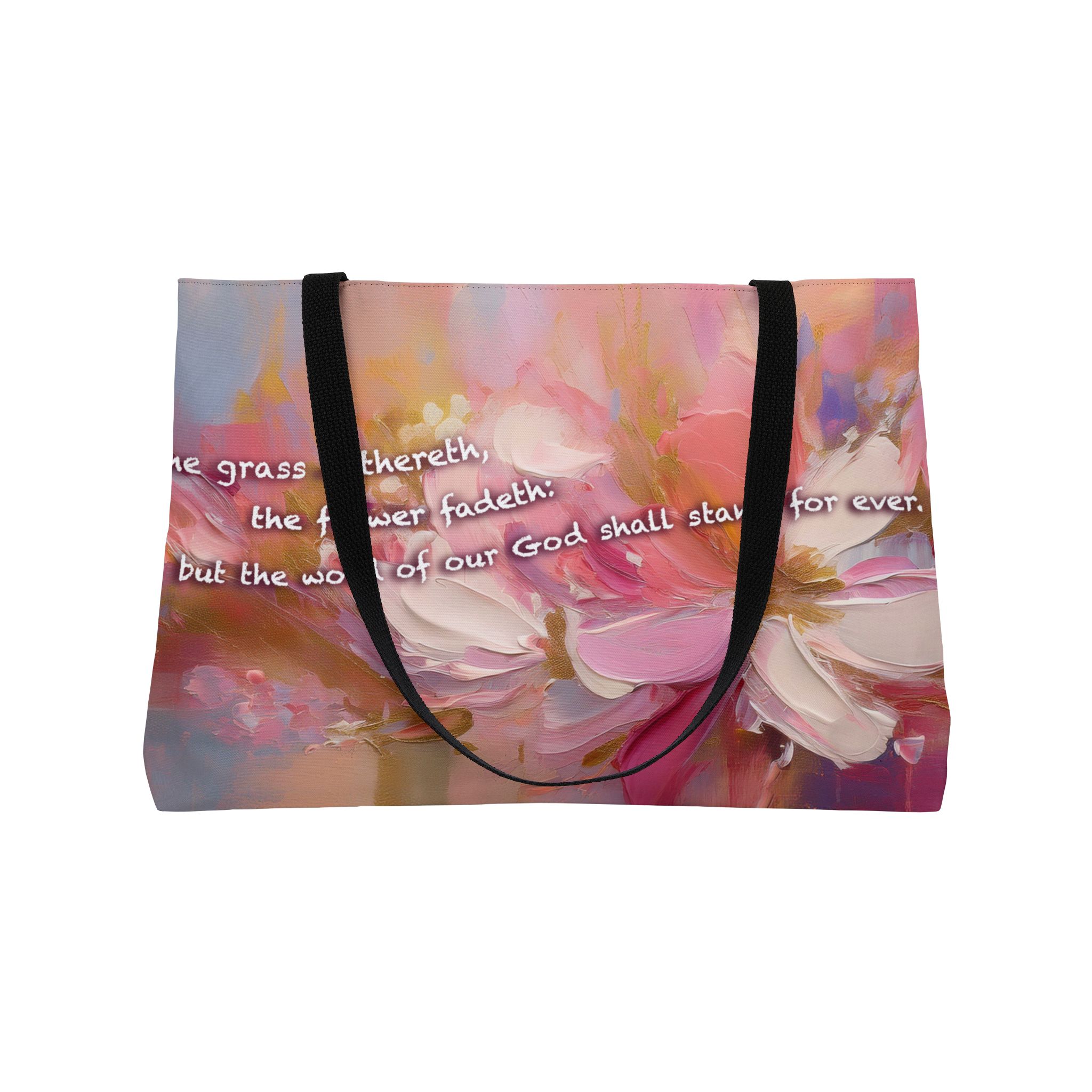 The Word of Our God Shall Stand Forever - Vacation Weekender Tote Bag Halo House The Word of Our God Shall Stand Forever - Vacation Weekender Tote Bag - Image 4