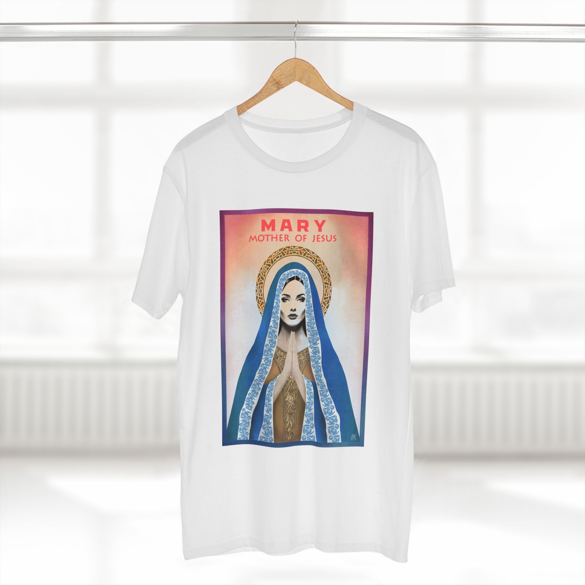 Mother Mary Women’s Christian T-Shirt - I have Found Favor with God - Faith T-Shirt 3 Mother Mary Women’s Christian T-Shirt - I have Found Favor with God - Faith T-Shirt - Image 3