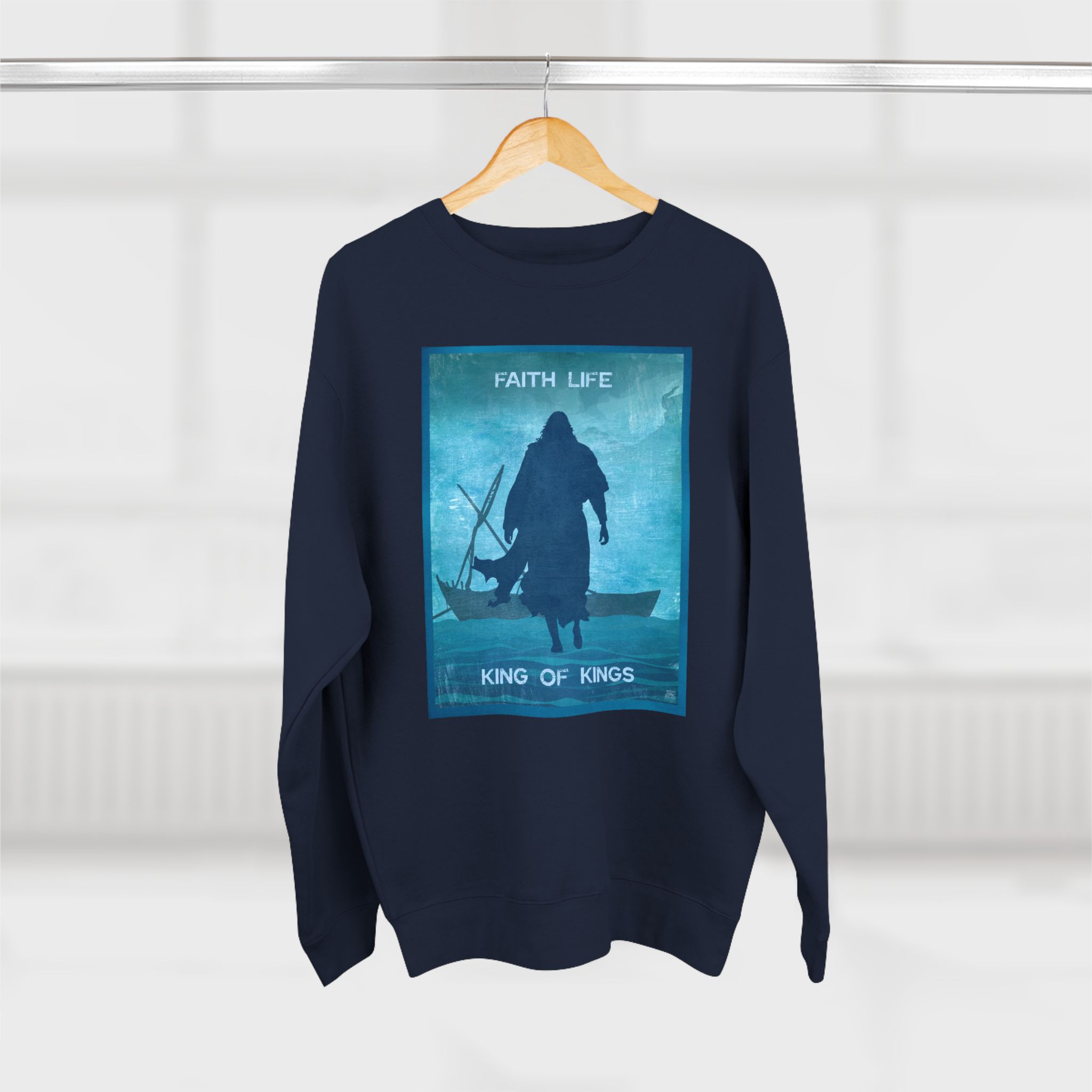Jesus, Walk on Water : Sweatshirt Halo House Jesus, Walk on Water : Sweatshirt - Image 14