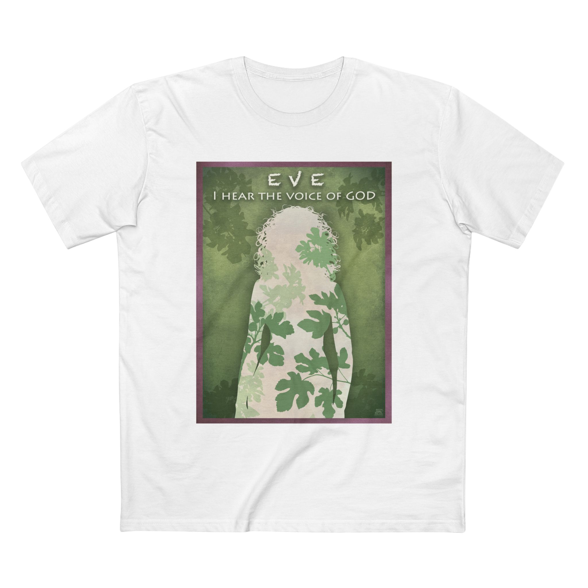Eve, Women’s Christian T-Shirt - “I Hear the Voice of God” Faith T-Shirt Halo House Eve, Women’s Christian T-Shirt - “I Hear the Voice of God” Faith T-Shirt