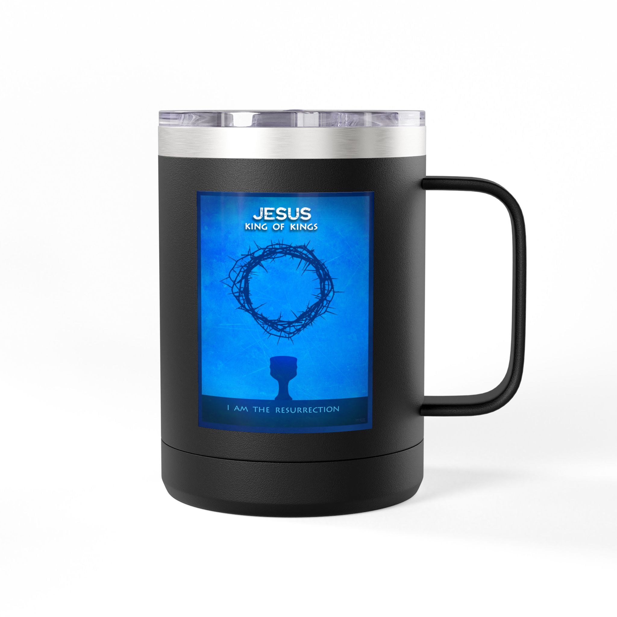 Passion of Christ Christian Travel Mug - Bible Coffee Mug 15oz 6 Passion of Christ Christian Travel Mug - Bible Coffee Mug 15oz - Image 6