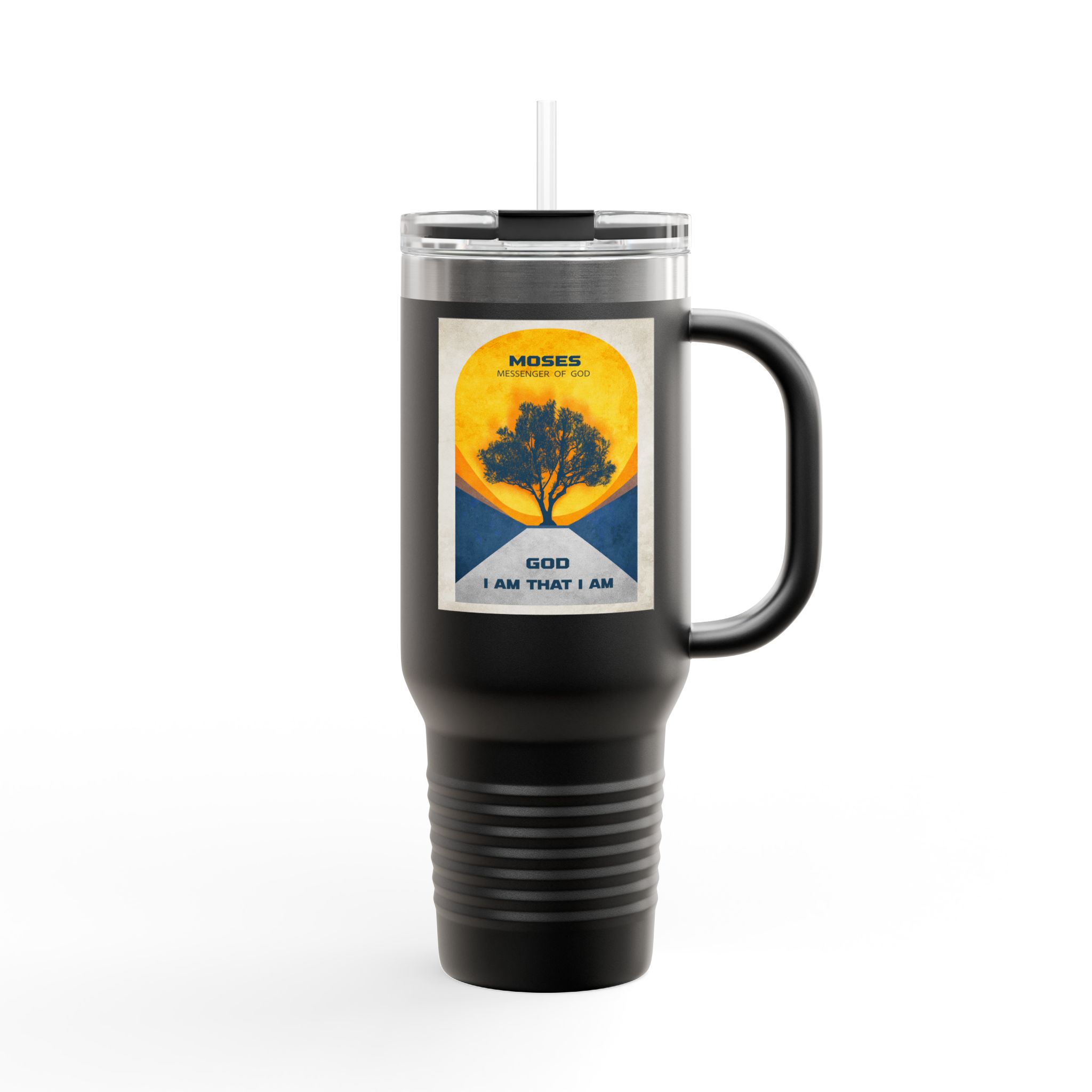 Moses, and the burning Bush Christian Tumbler 40oz Insulated Bible Tumbler 5 Moses, and the burning Bush Christian Tumbler 40oz Insulated Bible Tumbler - Image 5