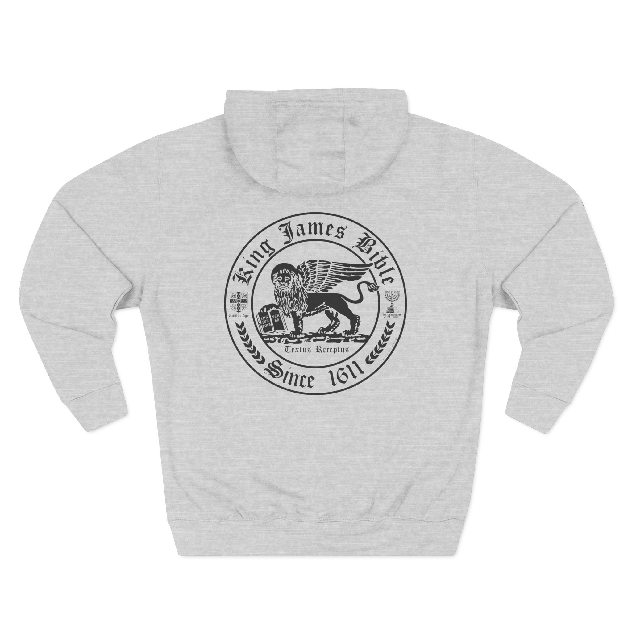Christian KJV Bible Black Lion Hoodie - Faith Based Hoodie Halo House Christian KJV Bible Black Lion Hoodie - Faith Based Hoodie - Image 5