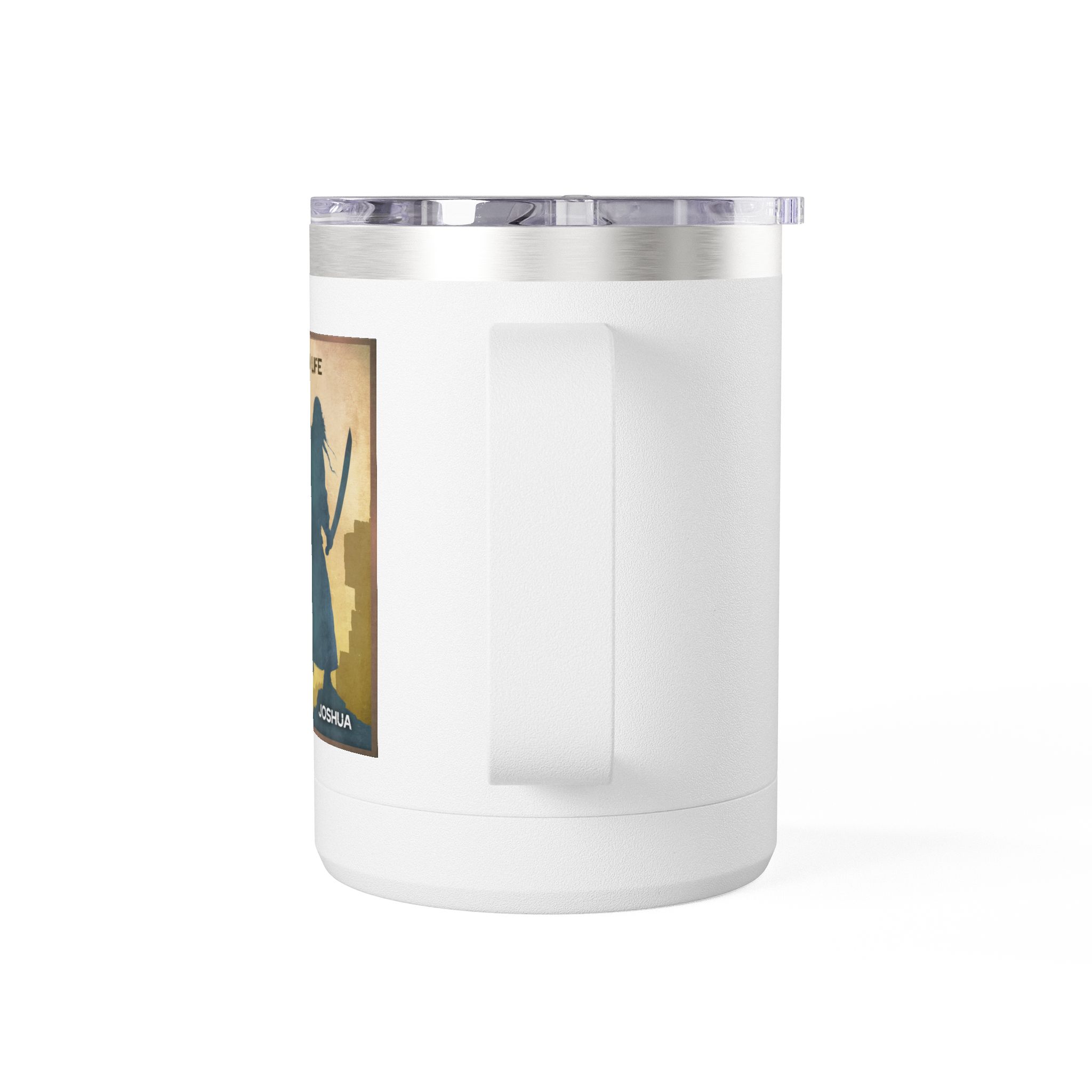 Joshua, Faith Life Christian Travel Mug - Bible Coffee Mug 15oz 3 Joshua, Faith Life Christian Travel Mug - Bible Coffee Mug 15oz - Image 3