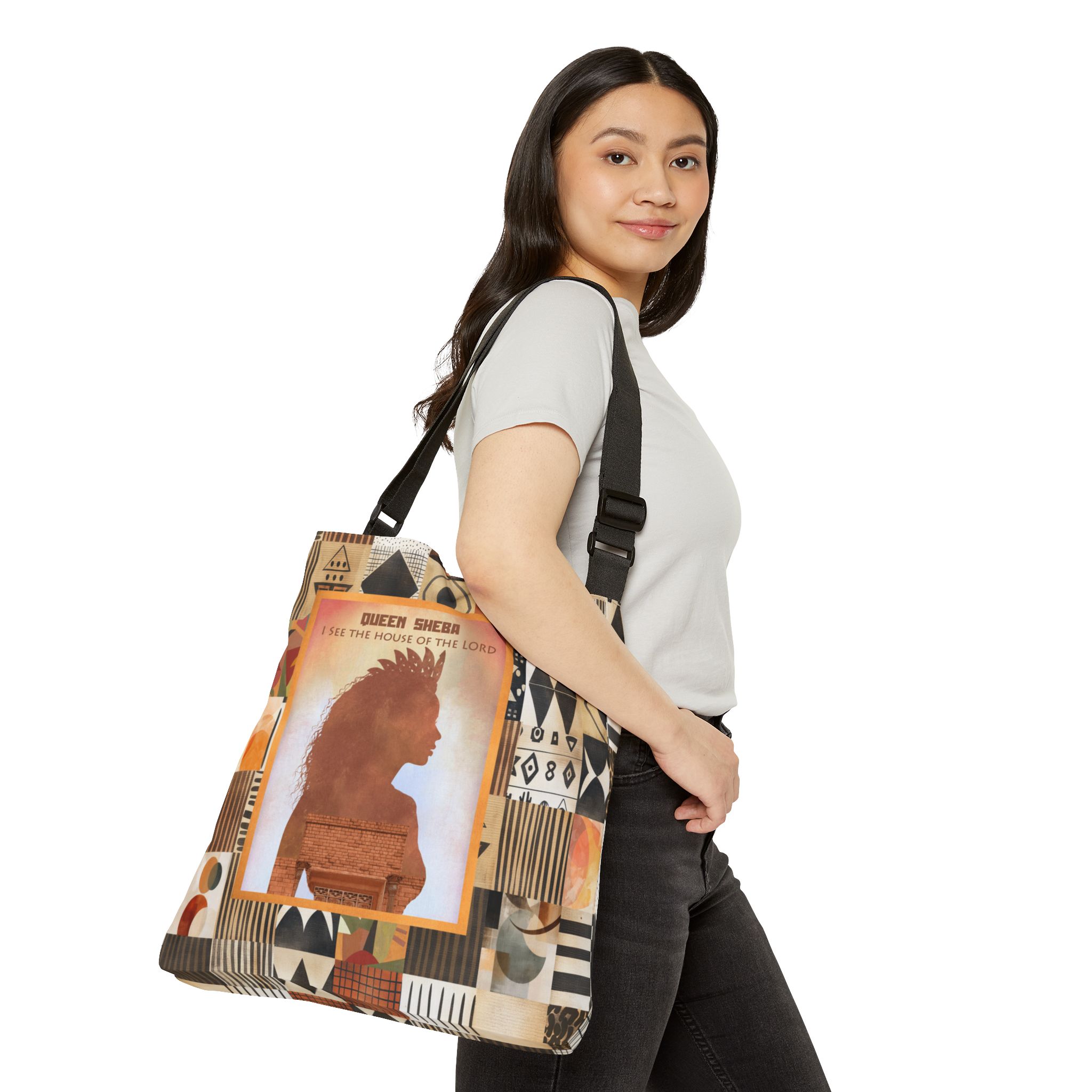 Queen Sheba - Adjustable Tote Bag 4 Queen Sheba - Adjustable Tote Bag - Image 4