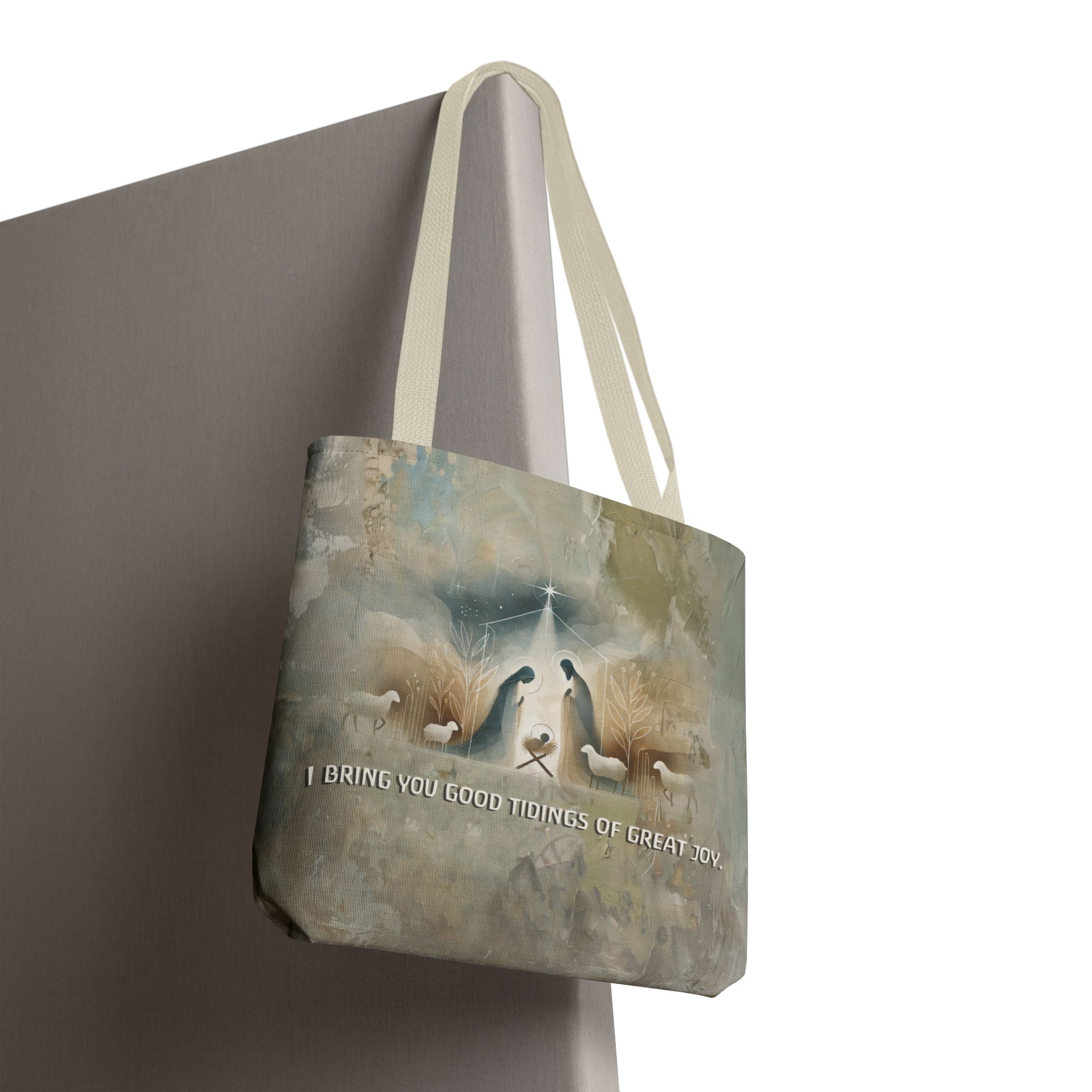 I Bring You Good Tidings of Great Joy Christian Tote Bag - Inspirational Faith Tote Bag 12 I Bring You Good Tidings of Great Joy Christian Tote Bag - Inspirational Faith Tote Bag - Image 12