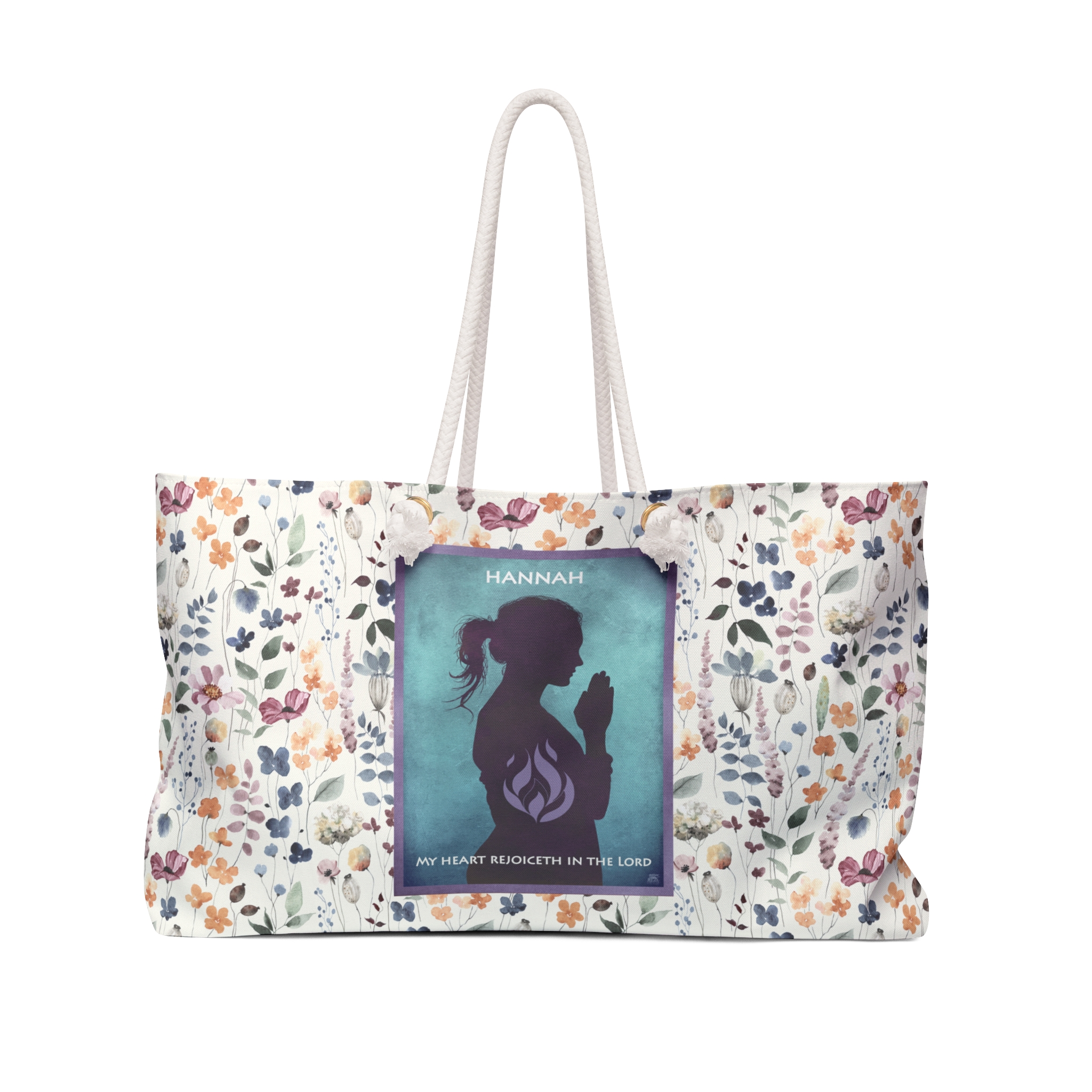 Hannah, The Power of Prayer - Boston Weekender Tote Bag 1 Hannah, The Power of Prayer - Boston Weekender Tote Bag